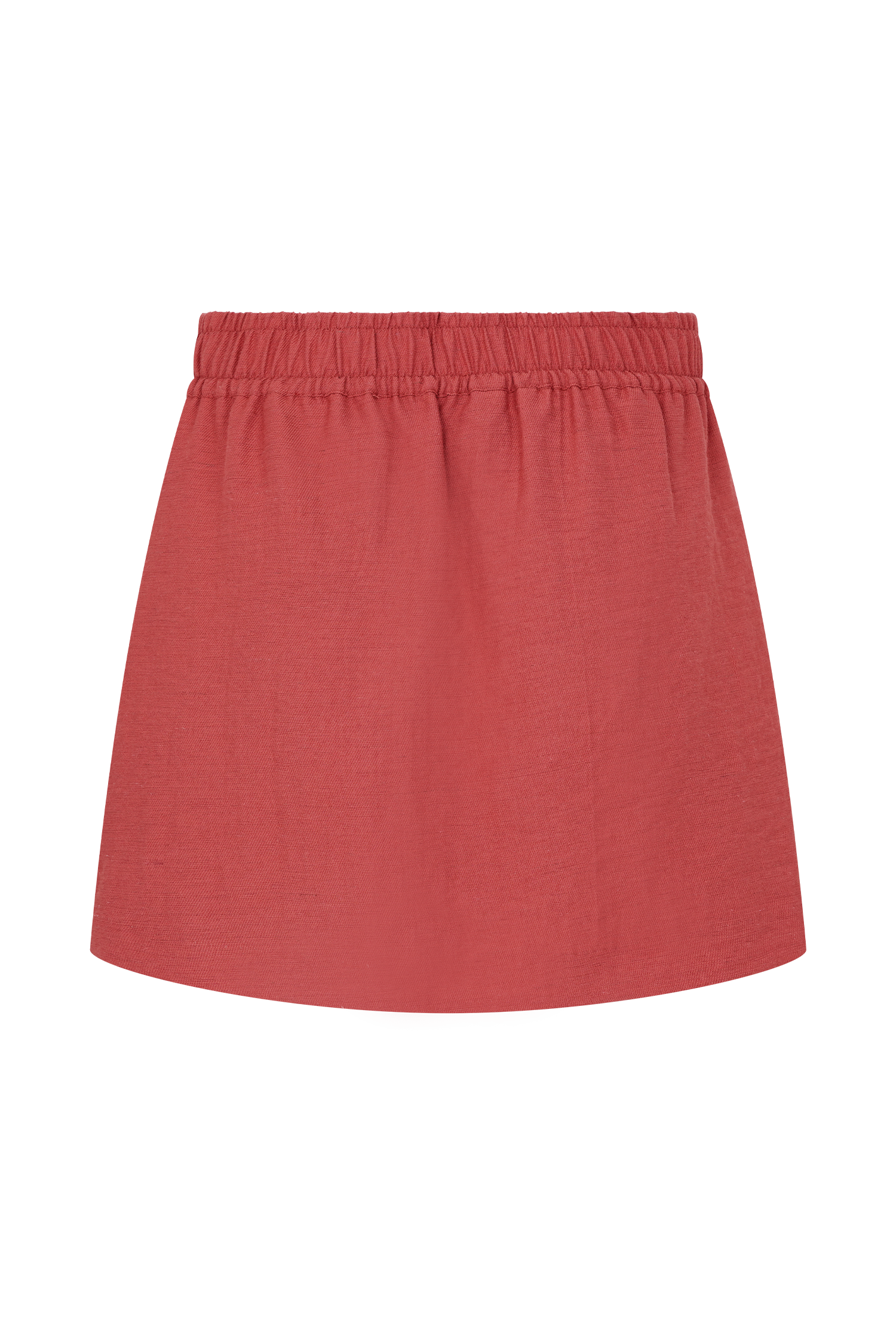 Linen Skort with Built-in Shorts for Summer | Kallie - Burnt Rose