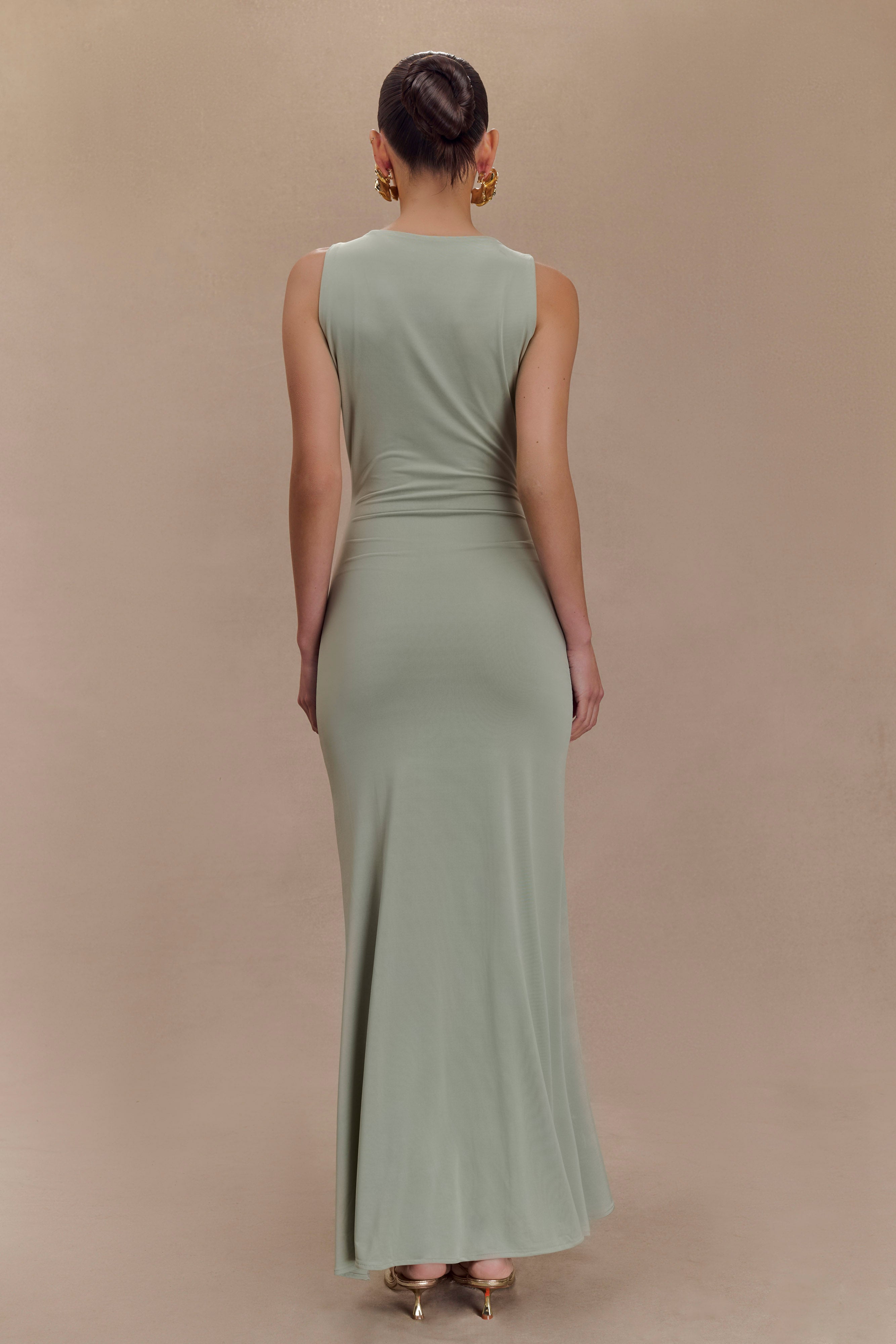Floral Hardware Plunge Maxi Dress | Beck Basil