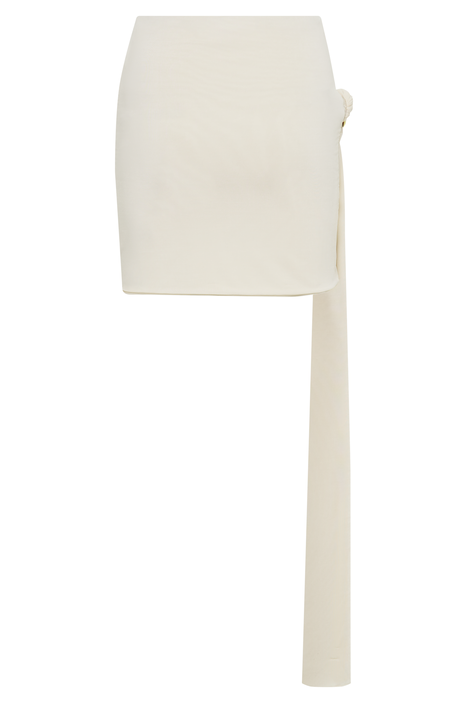 High-Waisted Slinky Mini Skirt with Shell Hardware | Maggie Ivory