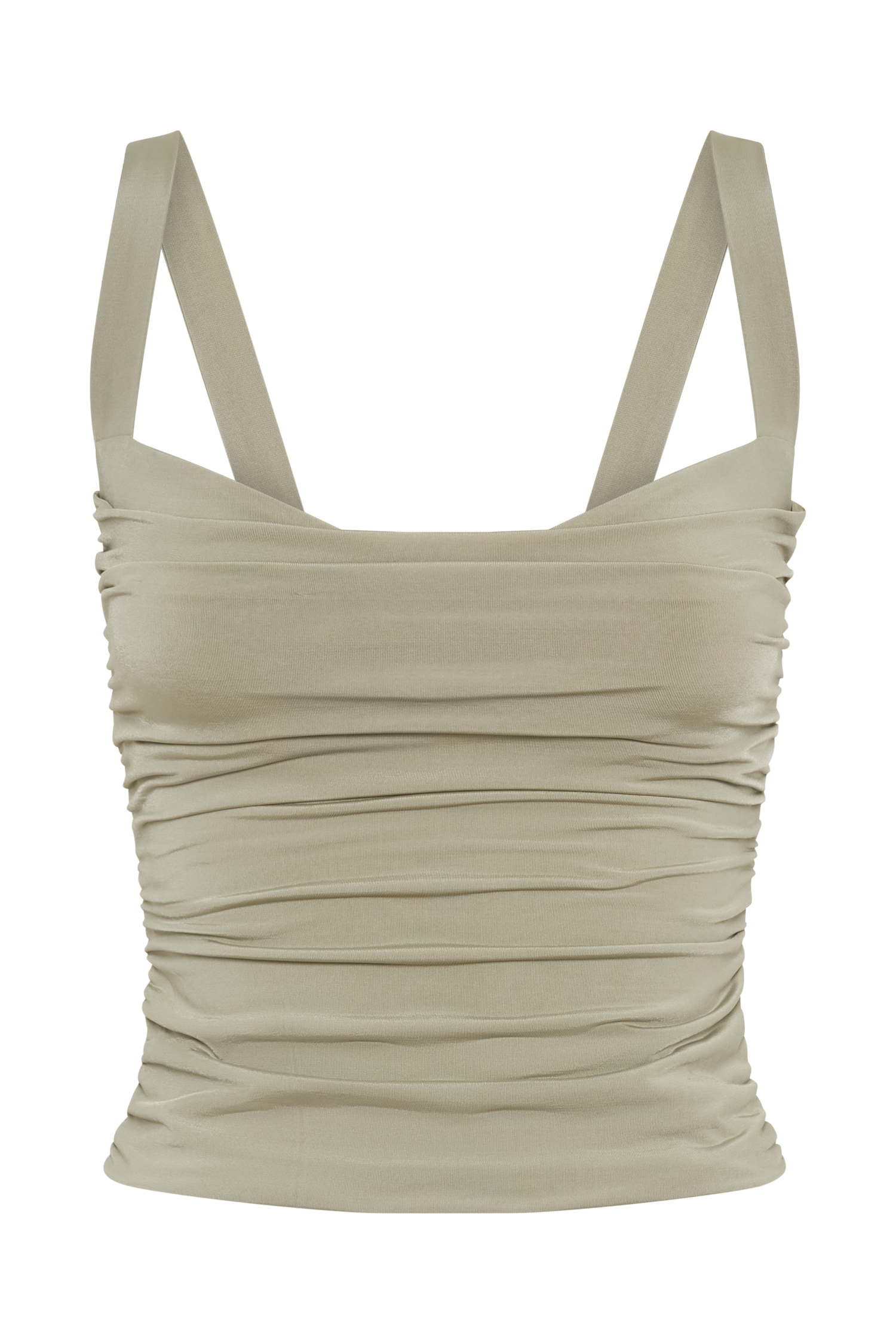 Sweetheart Neckline Long Line Top with Ruching | Hailey Sage