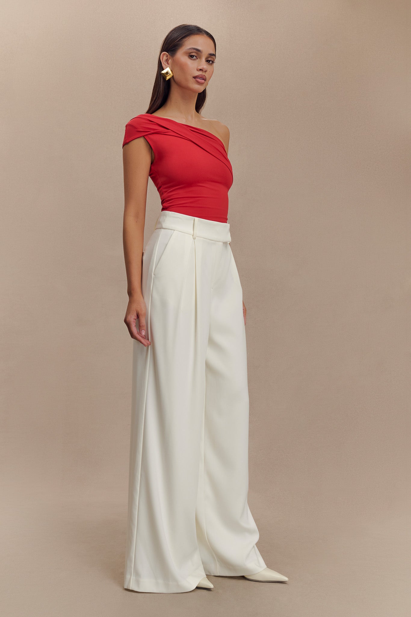 Eco-Friendly One Shoulder Twist Top | Solene Recycled Nylon