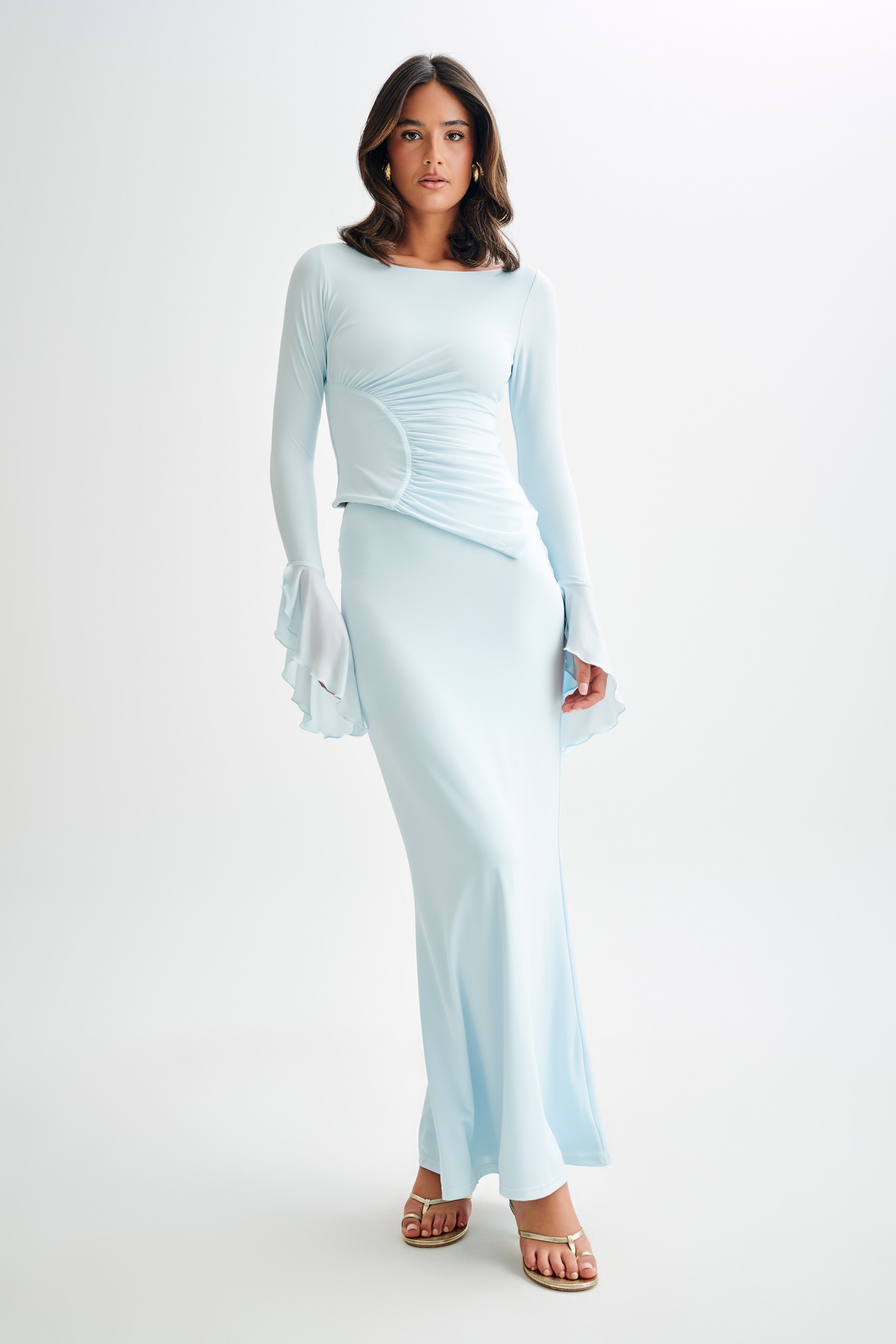 Fishtail Maxi Skirt for Evening & Formal Wear | Bruna Slinky