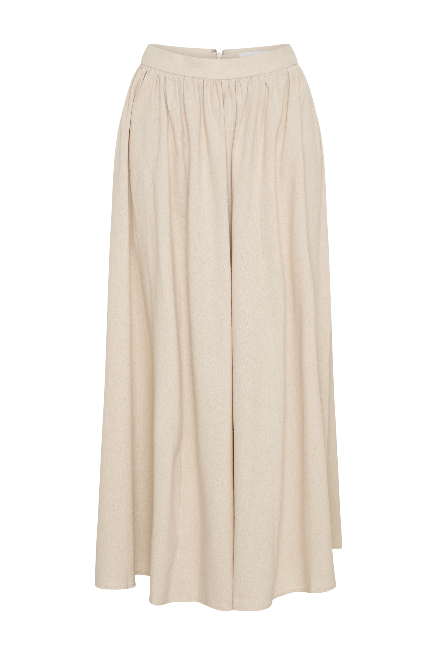 Linen Maxi Skirt with High Waist & Concealed Zipper | Clarence