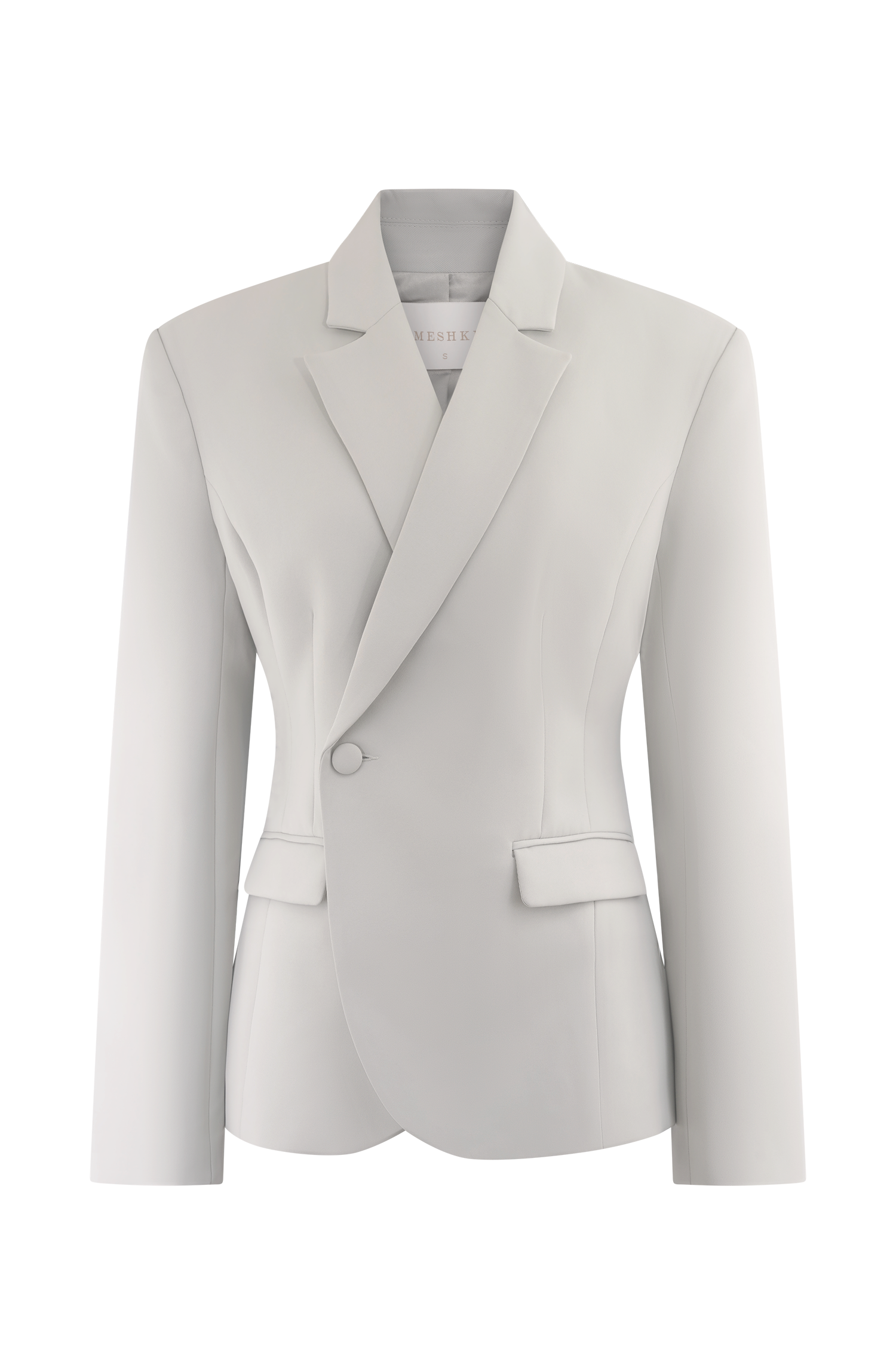 Light Sage Cinched Suiting Blazer with Waist Sculpting | Jameson