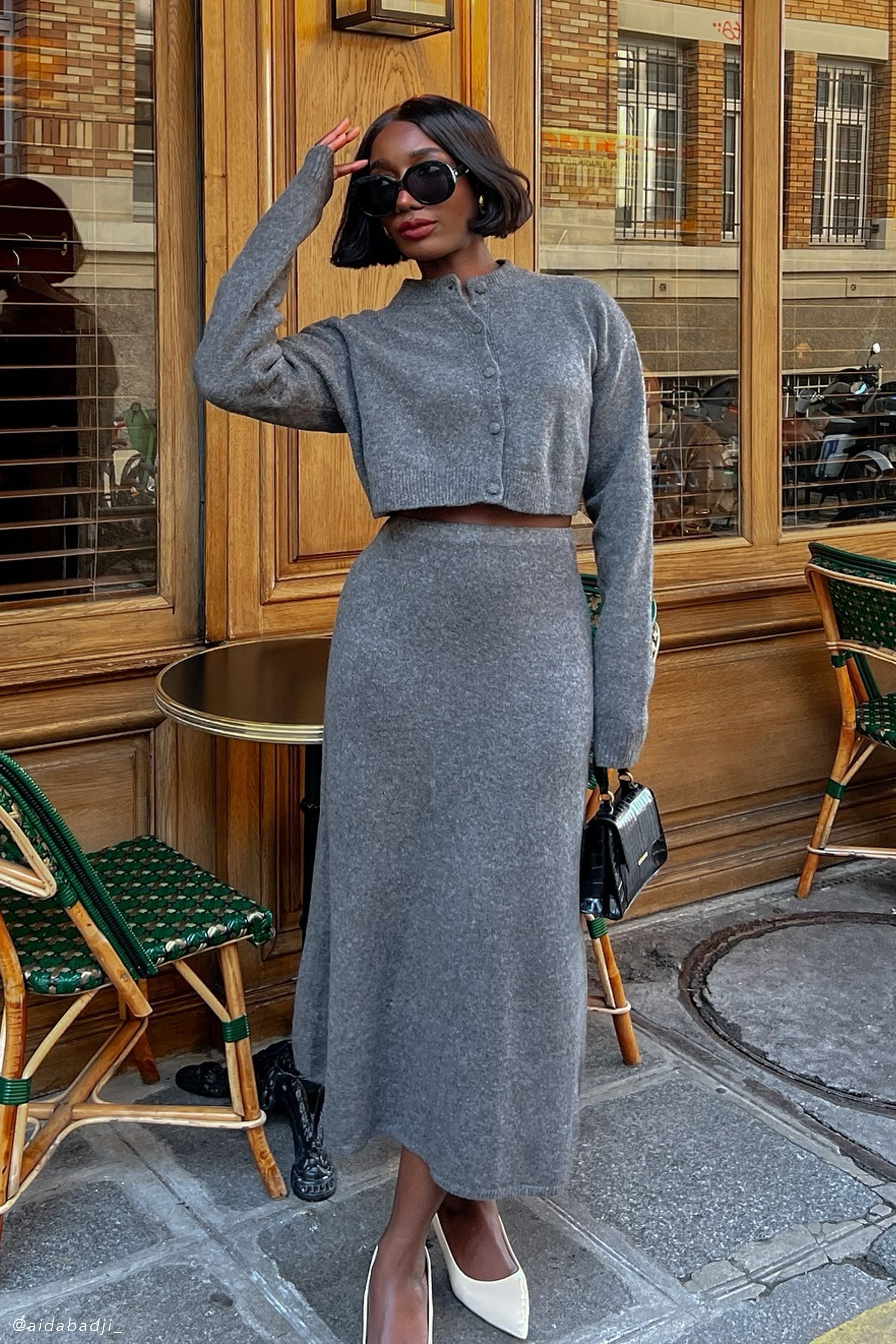 High-Waisted Knit Maxi Skirt with Bodycon Fit | Vivica