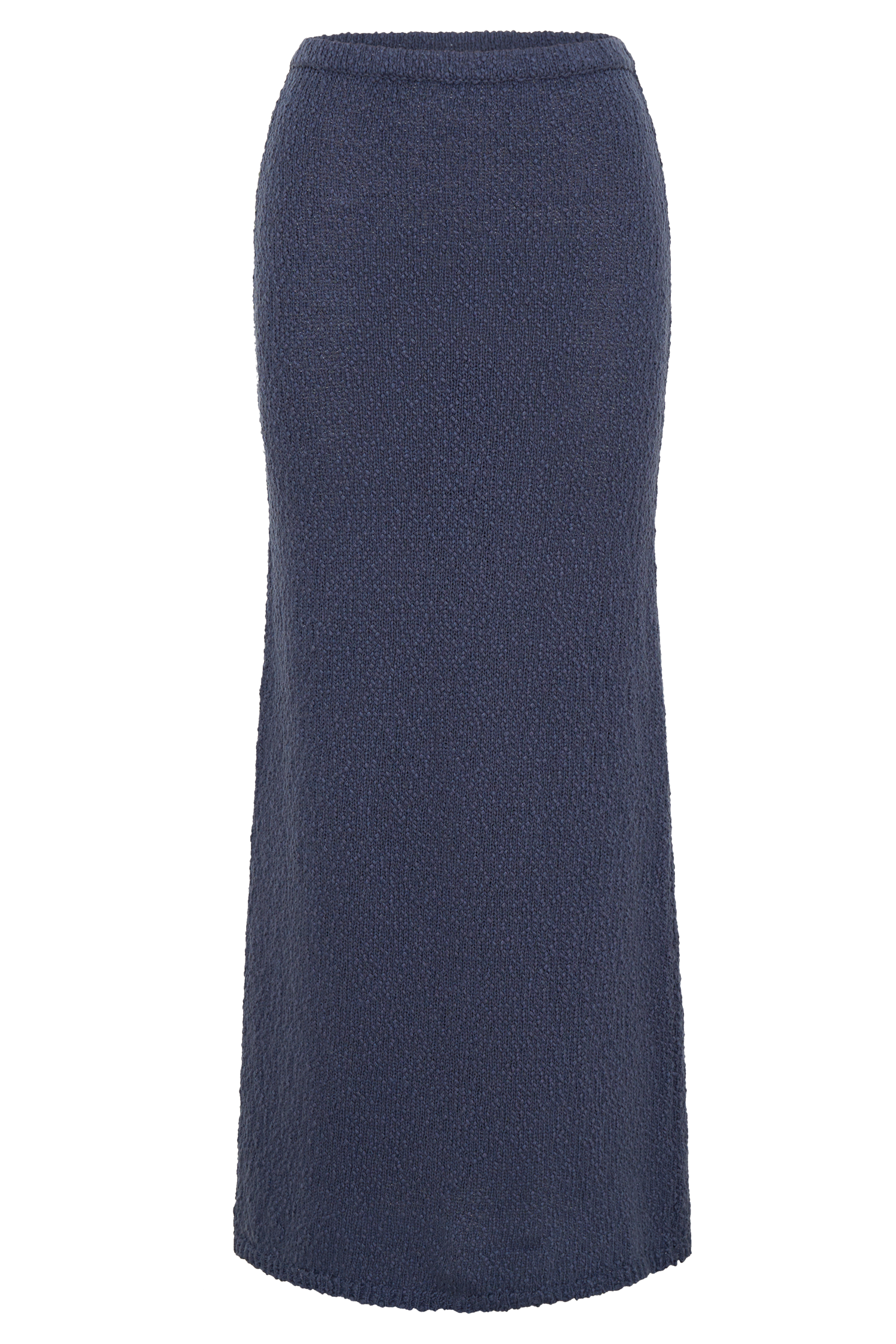 Boucle Maxi Skirt with Elastic Waist & Mid-Rise | Moira