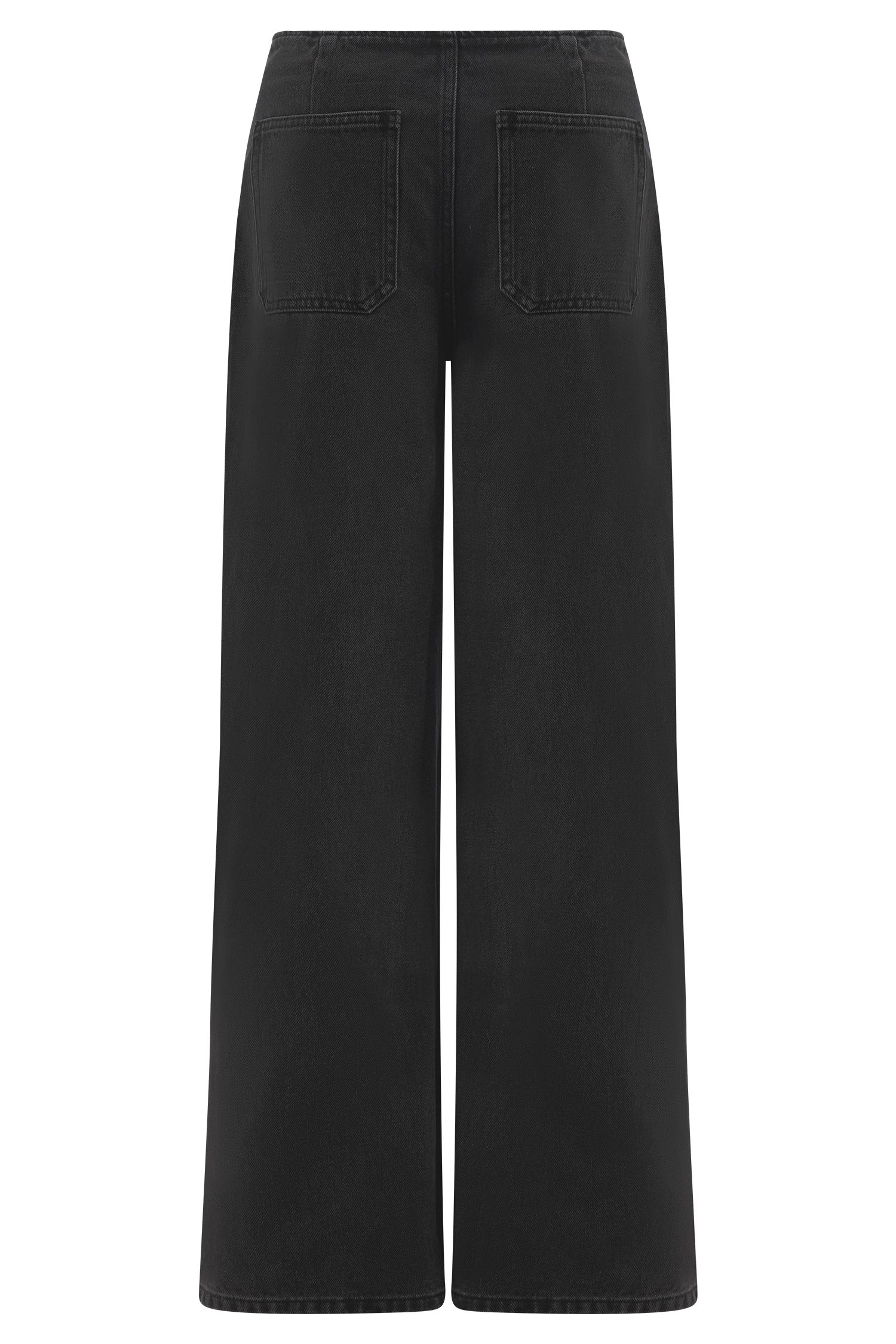 Mid Rise Flare Jeans for Women - Washed Black Denim | Caitlin