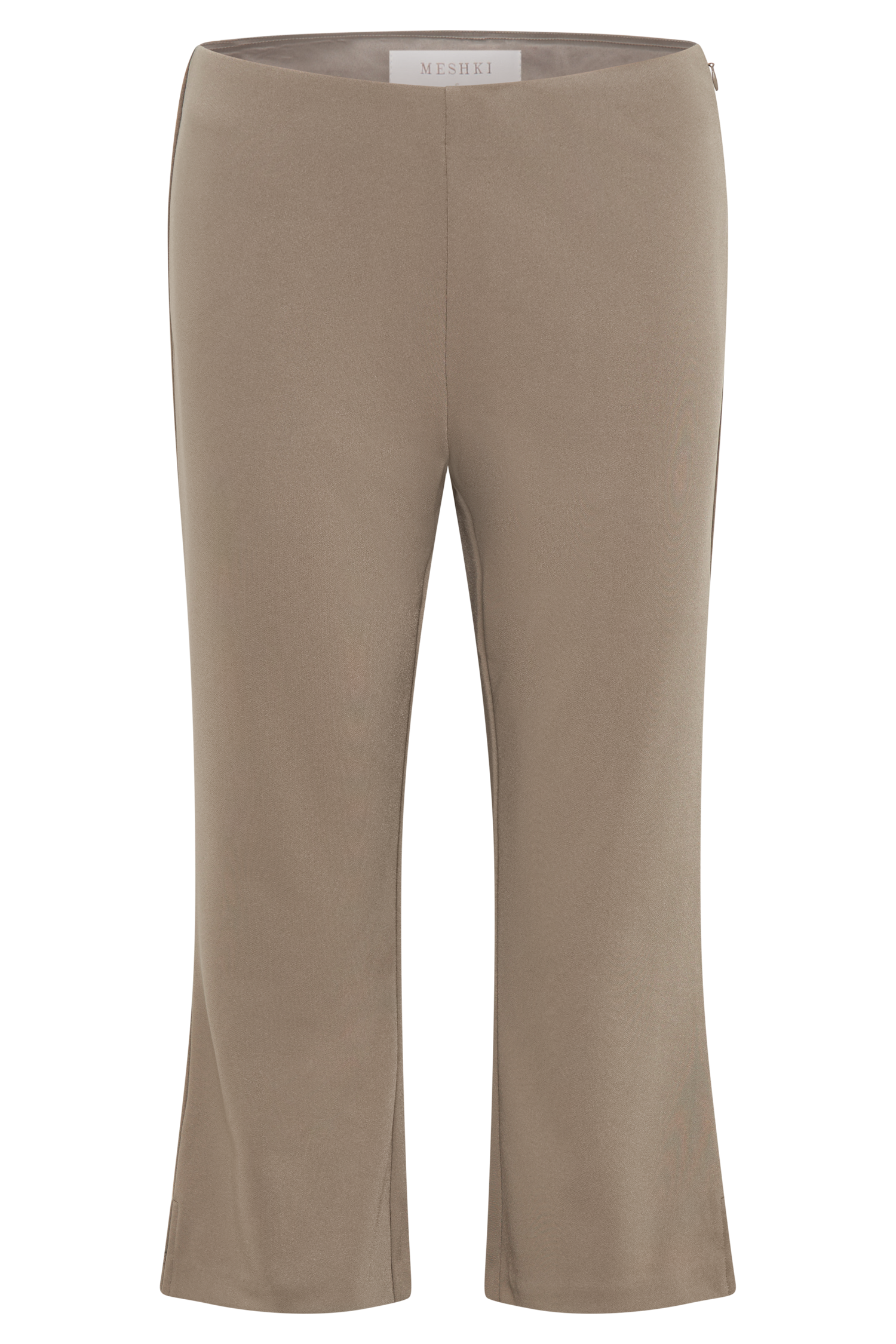 Flared Crepe Capri Pants for Women | Layla High-Waisted & Stretch