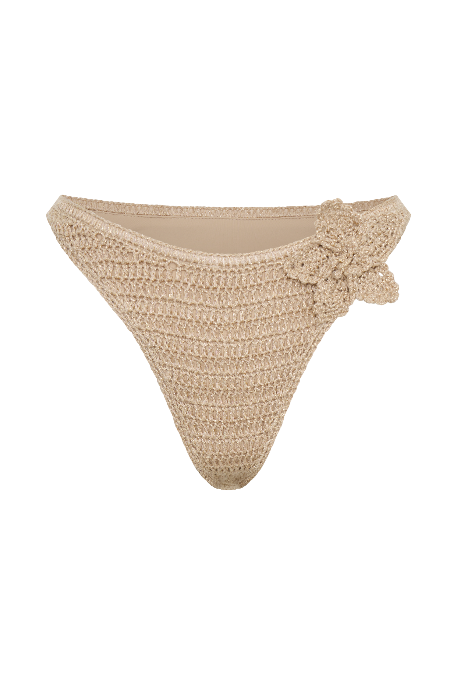 Floral Crochet Bikini Bottom with Side Ties | Skye Gold