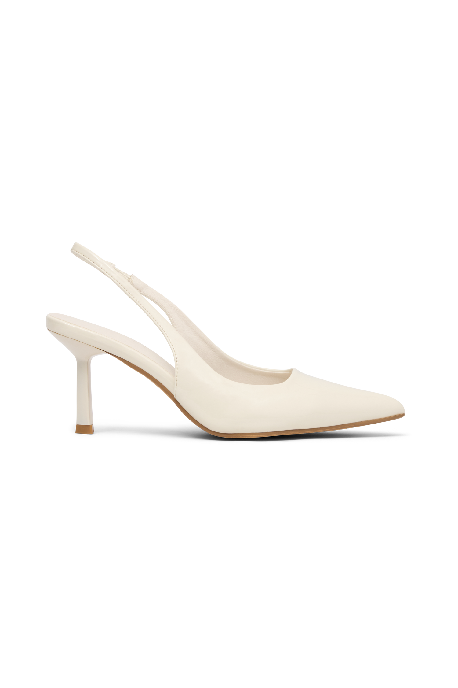 Pointed Toe Slingback Heels with Elastic Straps | Dasha Ivory