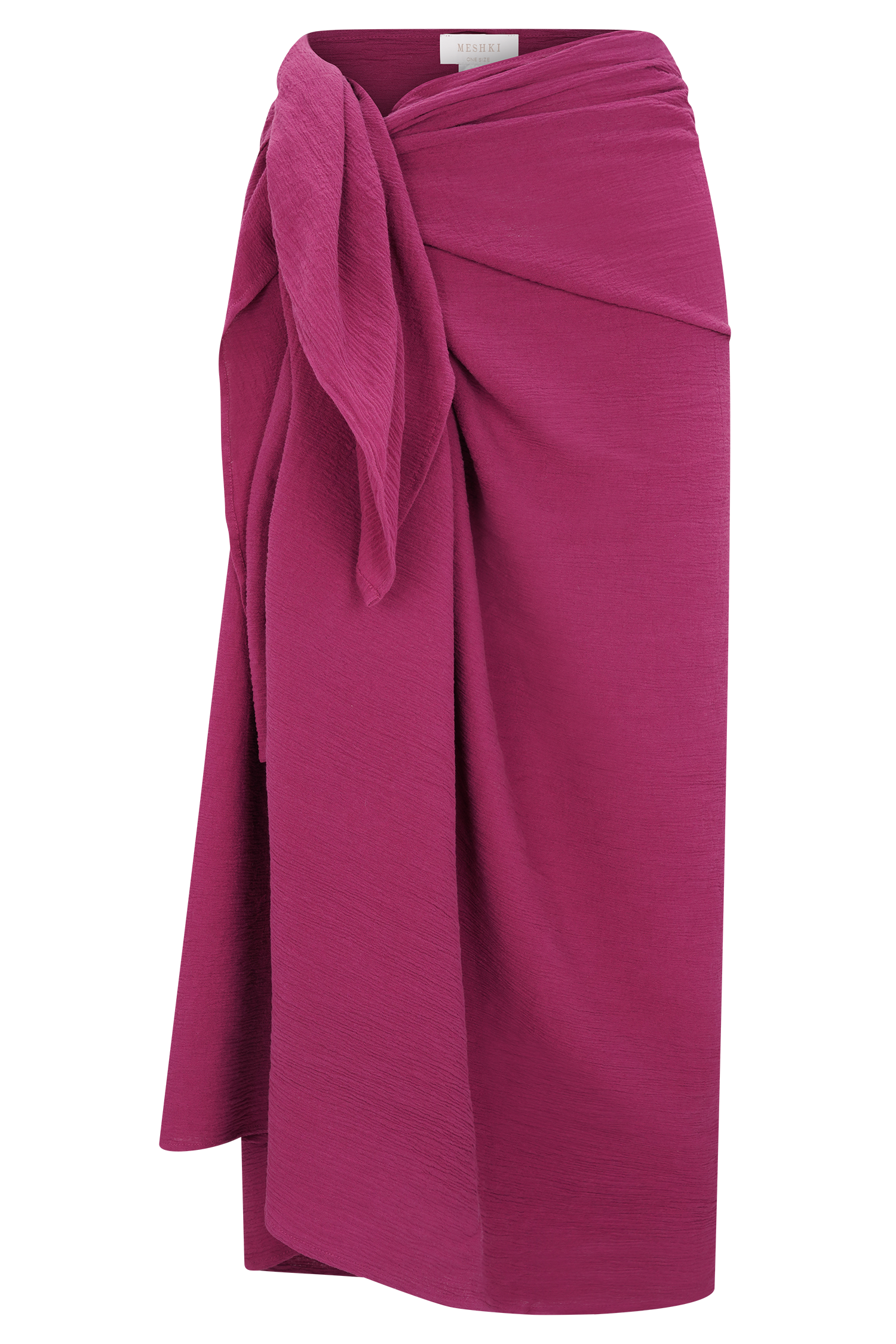 Lightweight Cotton Sarong for Beach & Travel | Evie Wine Wrap