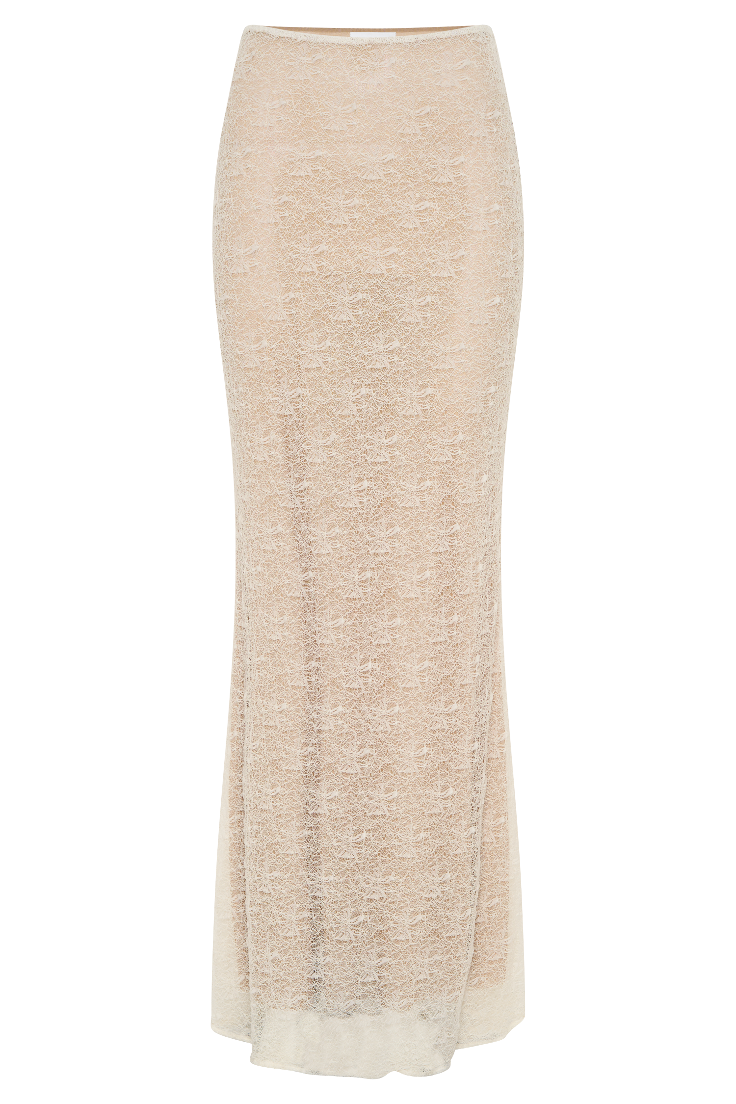 Sheer Lace Maxi Skirt with Fishtail Hem & Mesh Lining | Robyn Ivory