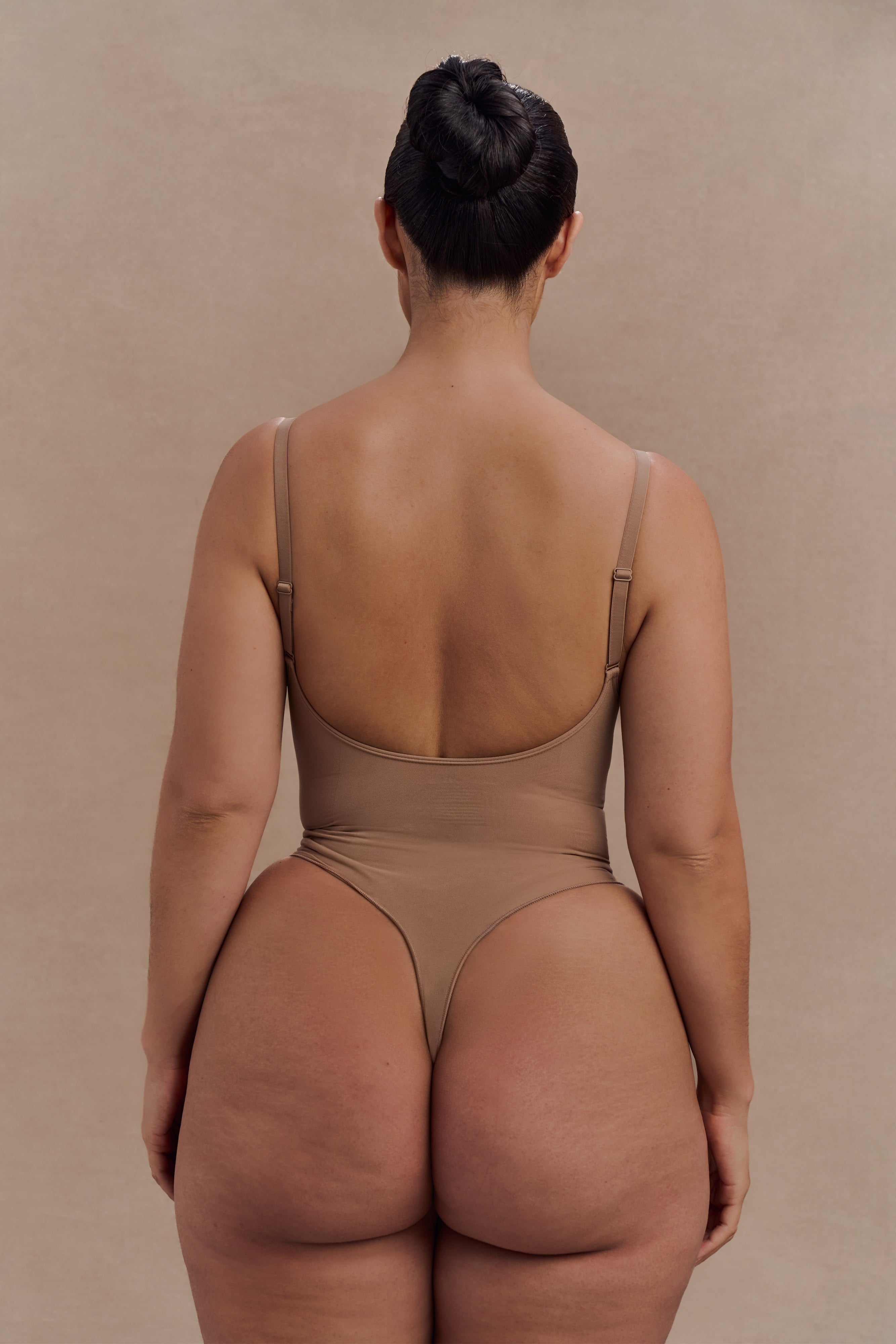 Backless Shapewear Bodysuit with Waist Support | Alyssa Latte