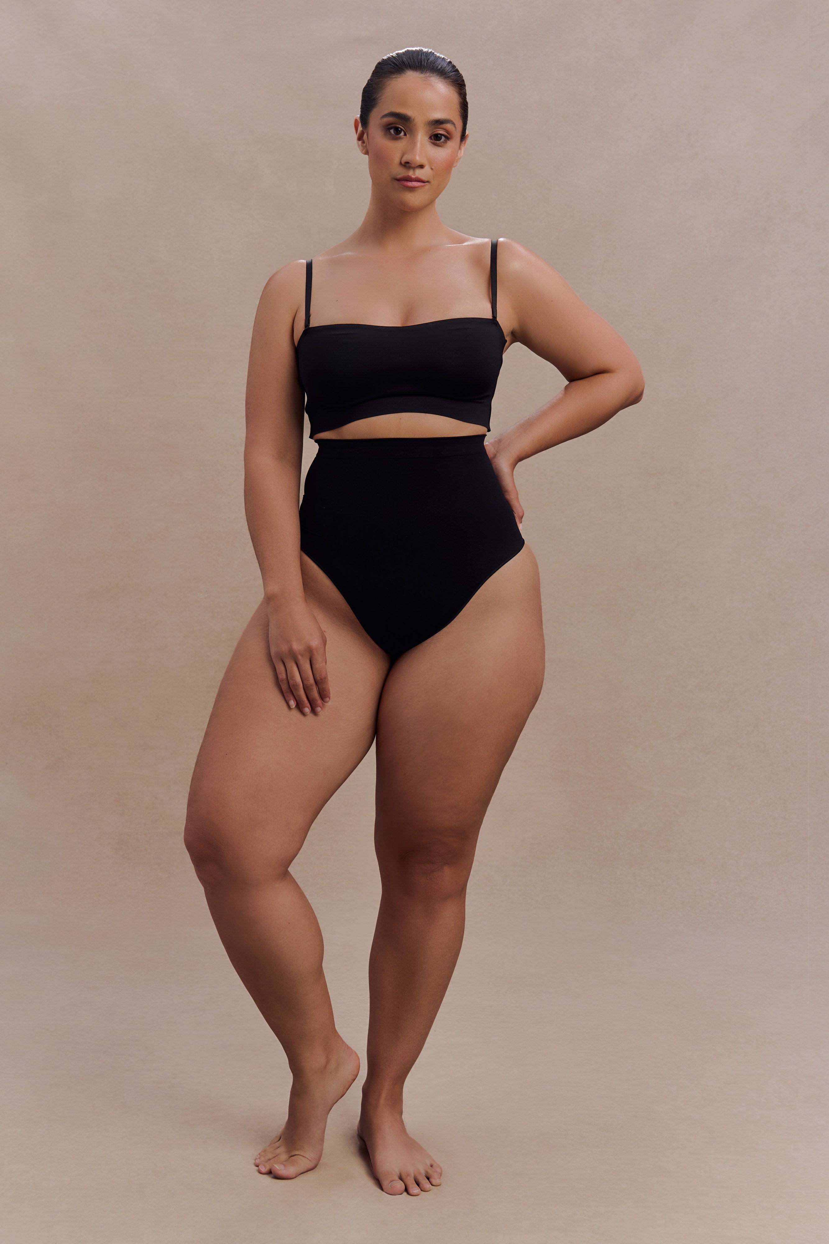 High Waist Shapewear Briefs with Tummy Control & Seamless Design | Saria