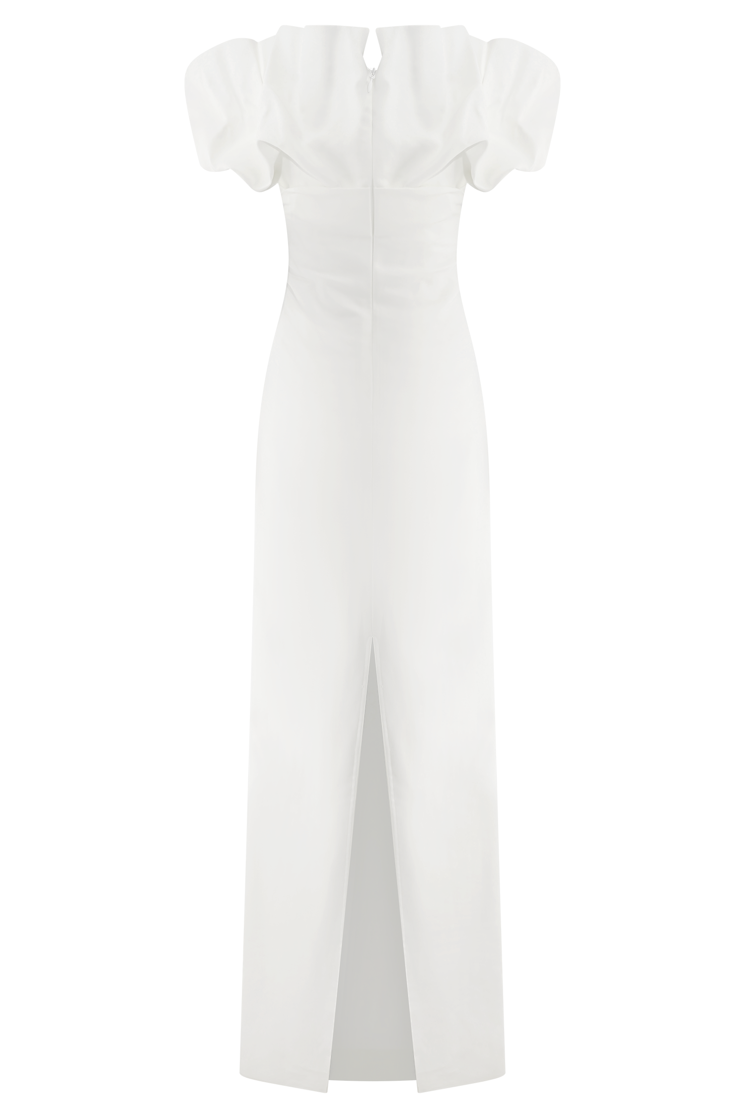 Off-Shoulder Sculptural Maxi Dress for Evenings | Sariya