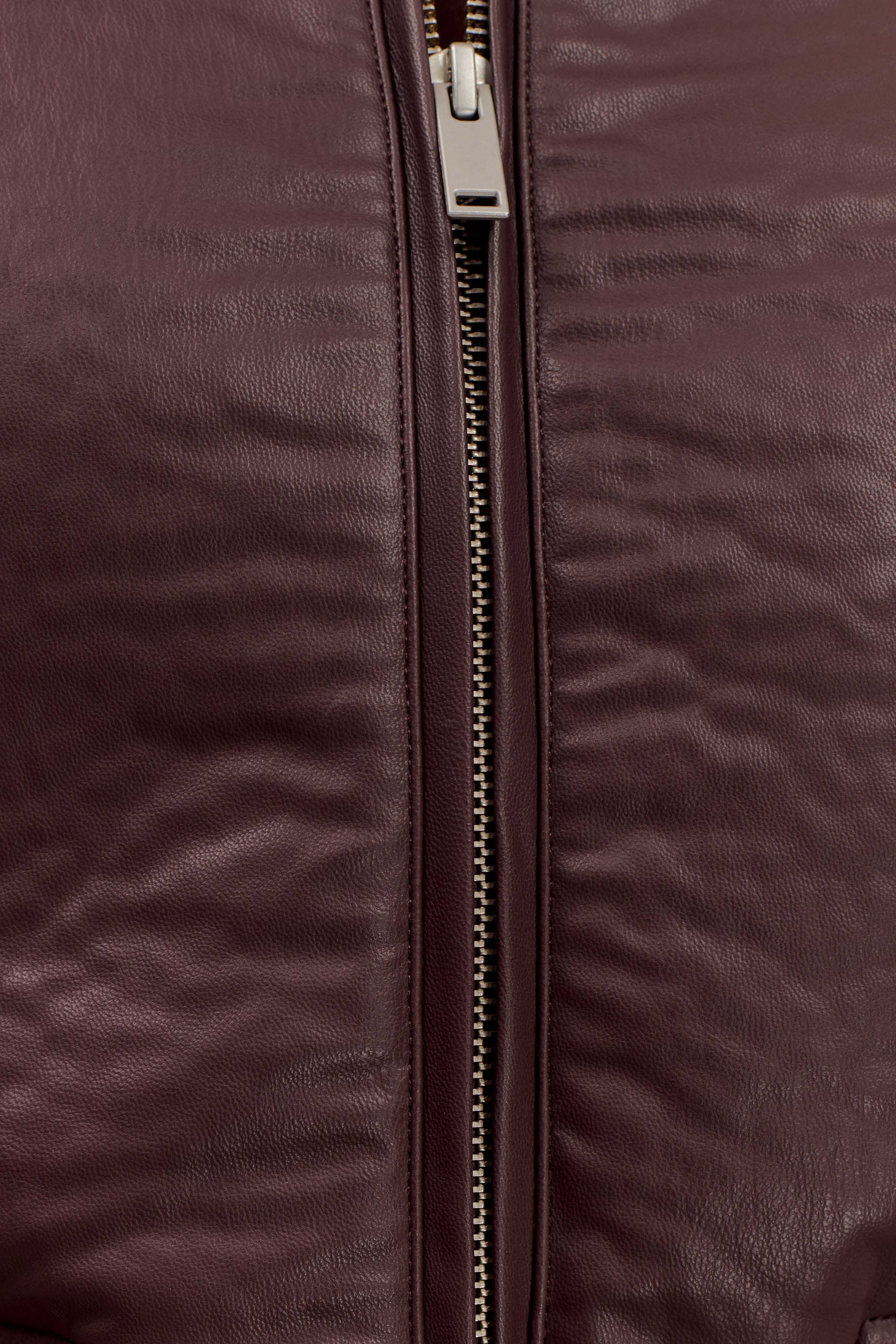 Faux Leather Bomber Jacket for Women | Codi Merlot