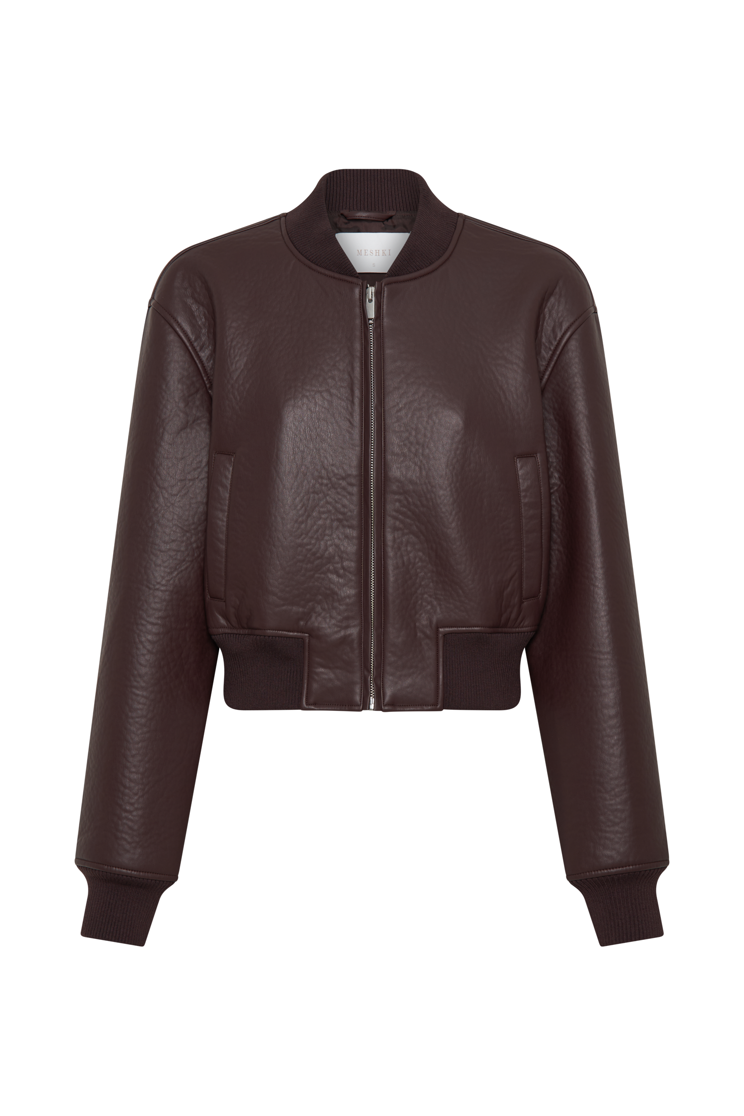 Faux Leather Bomber Jacket for Women | Codi Merlot