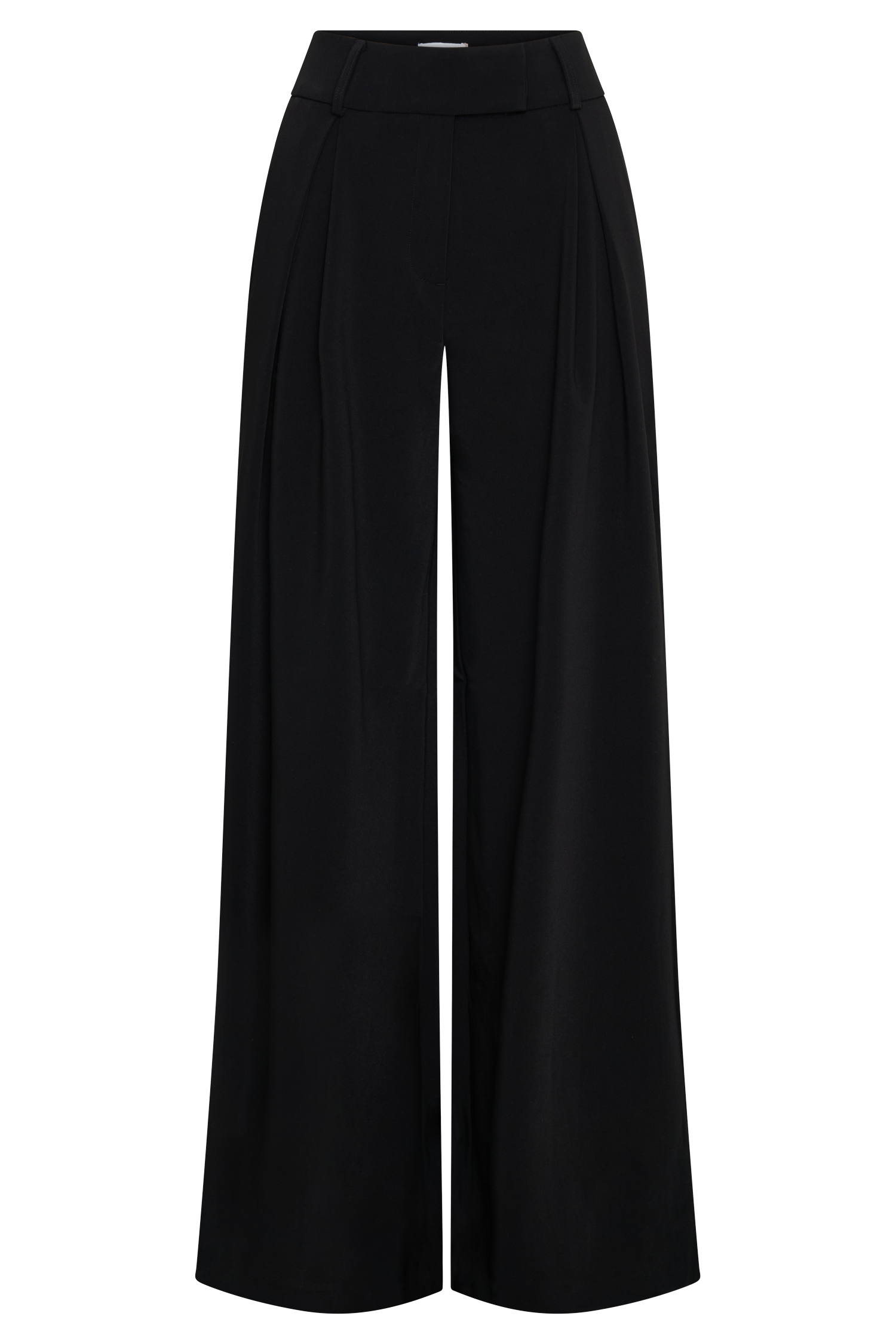 Pleated Wide Leg Pants for Women - Jacqueline Black | Elegant & Versatile