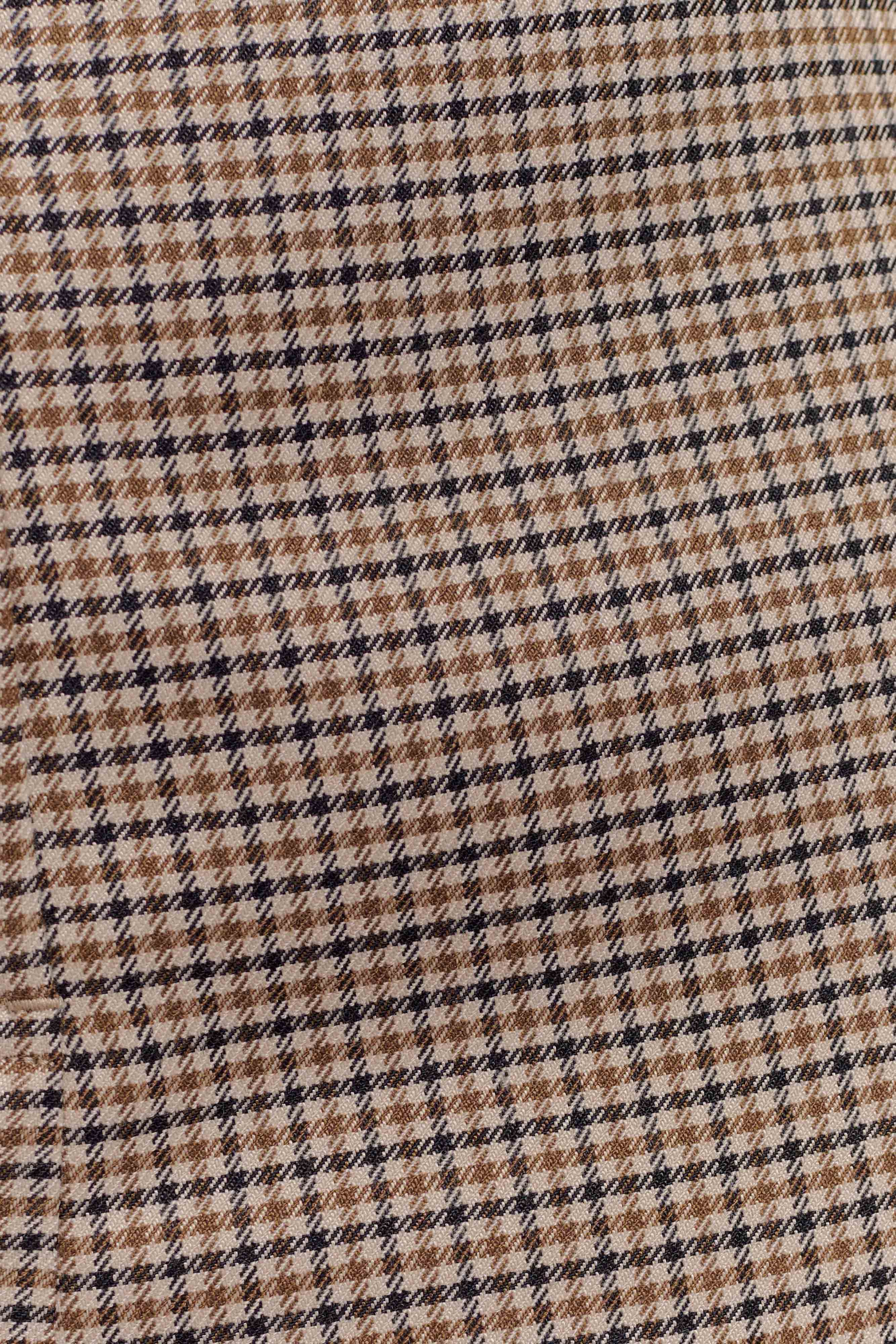 Tailored Short with Peplum Hem & Back Zip | Radley Tan Check