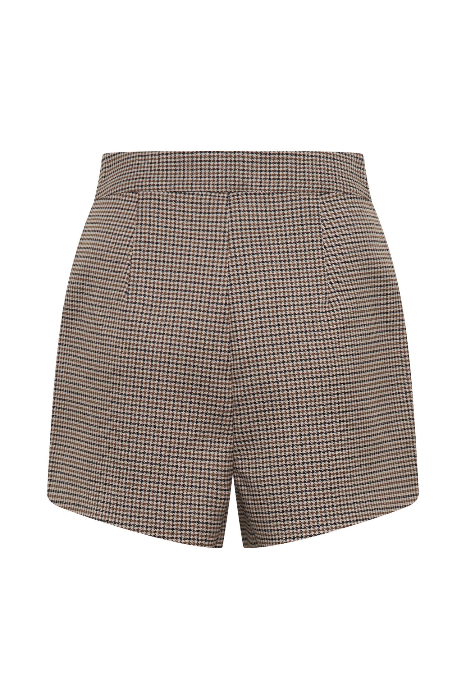 Tailored Short with Peplum Hem & Back Zip | Radley Tan Check