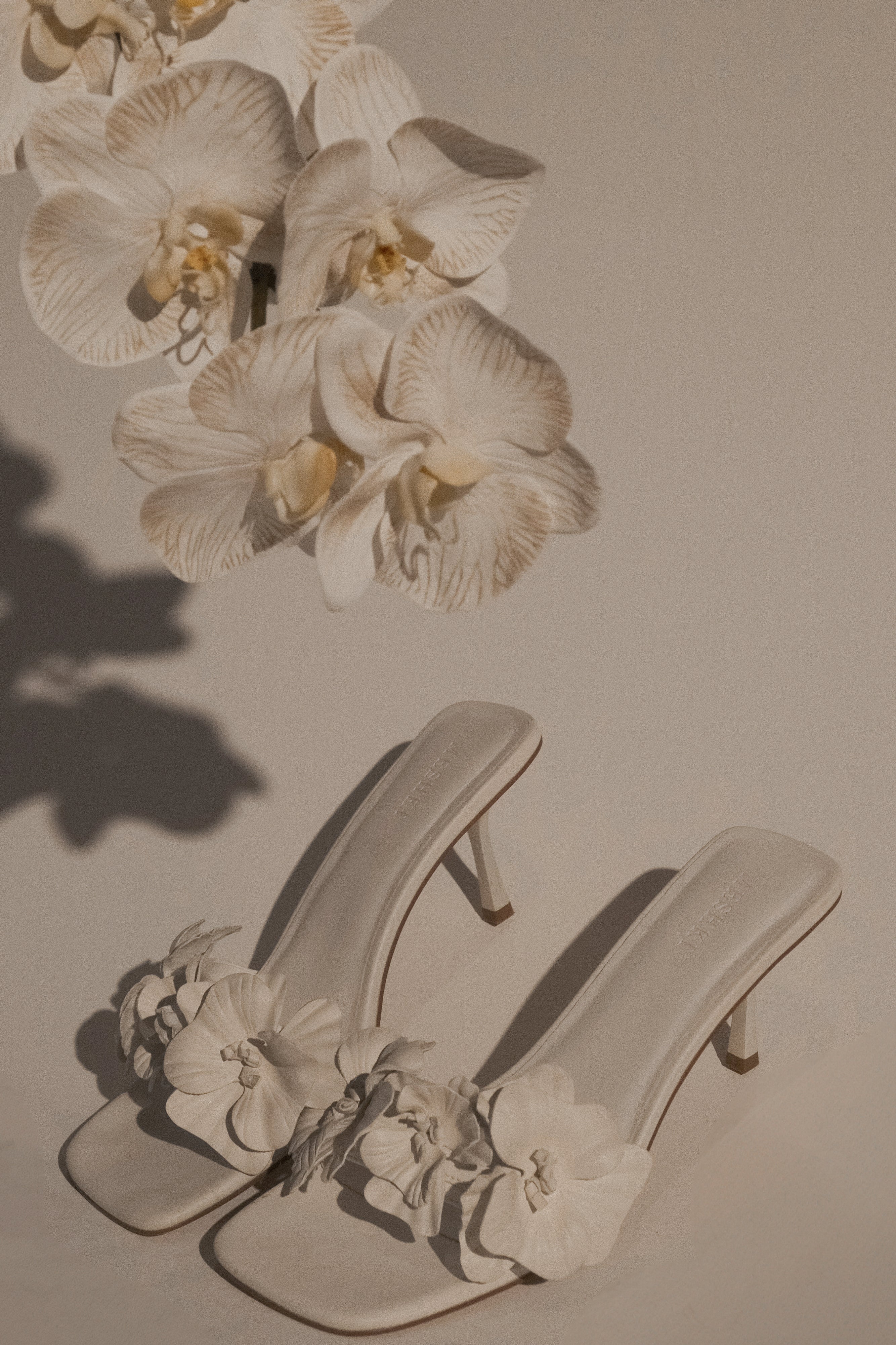 Floral Stiletto Heels with Flower Strap | Melissa Ivory