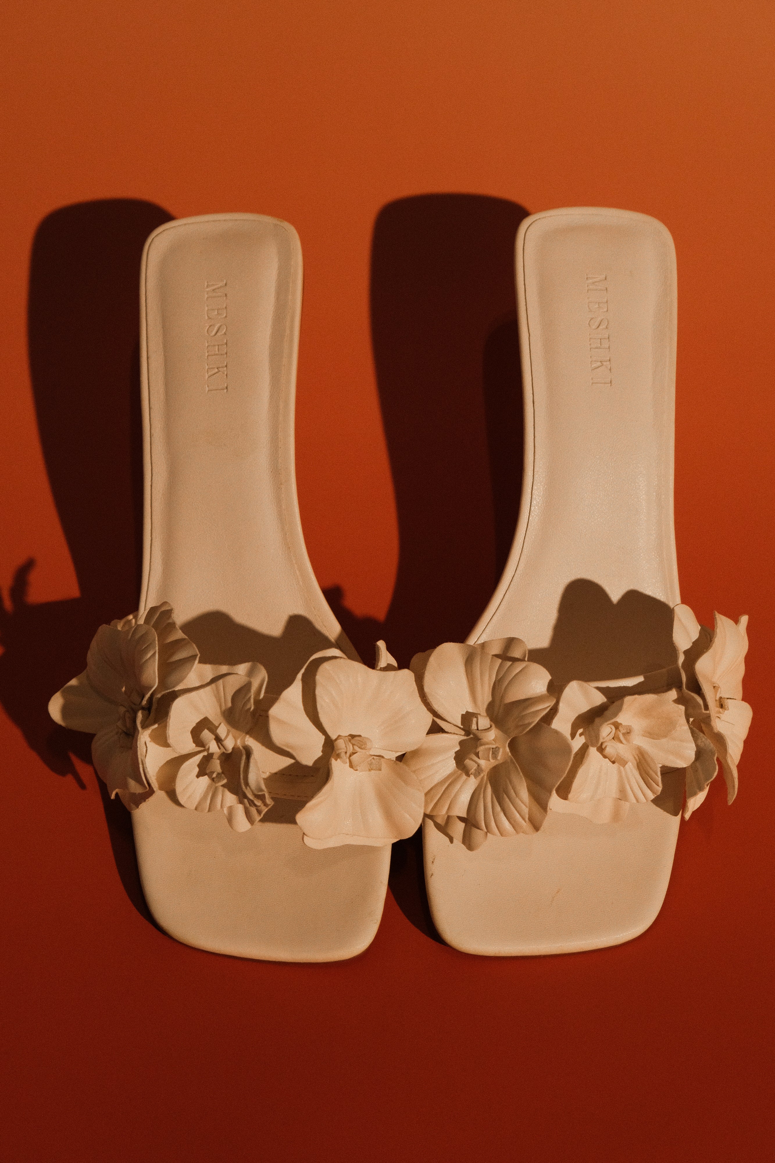 Floral Stiletto Heels with Flower Strap | Melissa Ivory