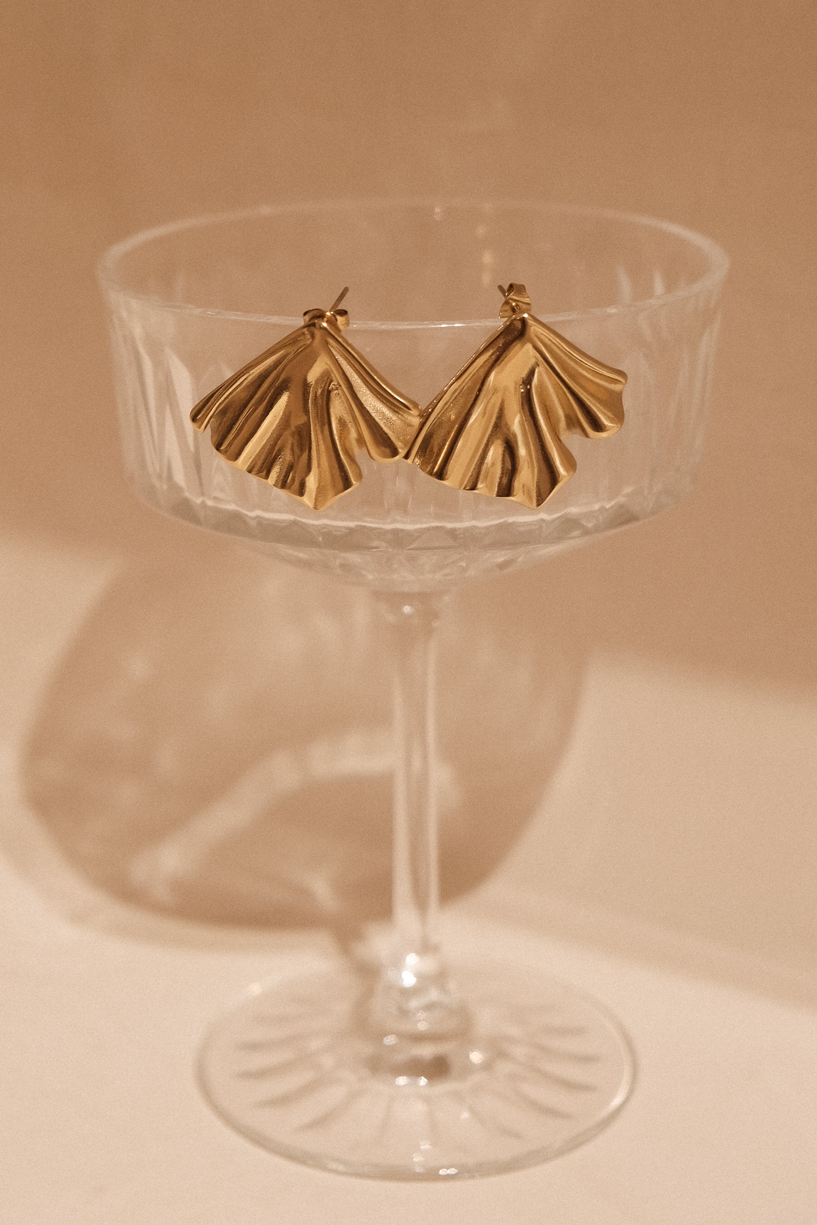 18K Gold Draped Earrings for Events | Willa Jewelry