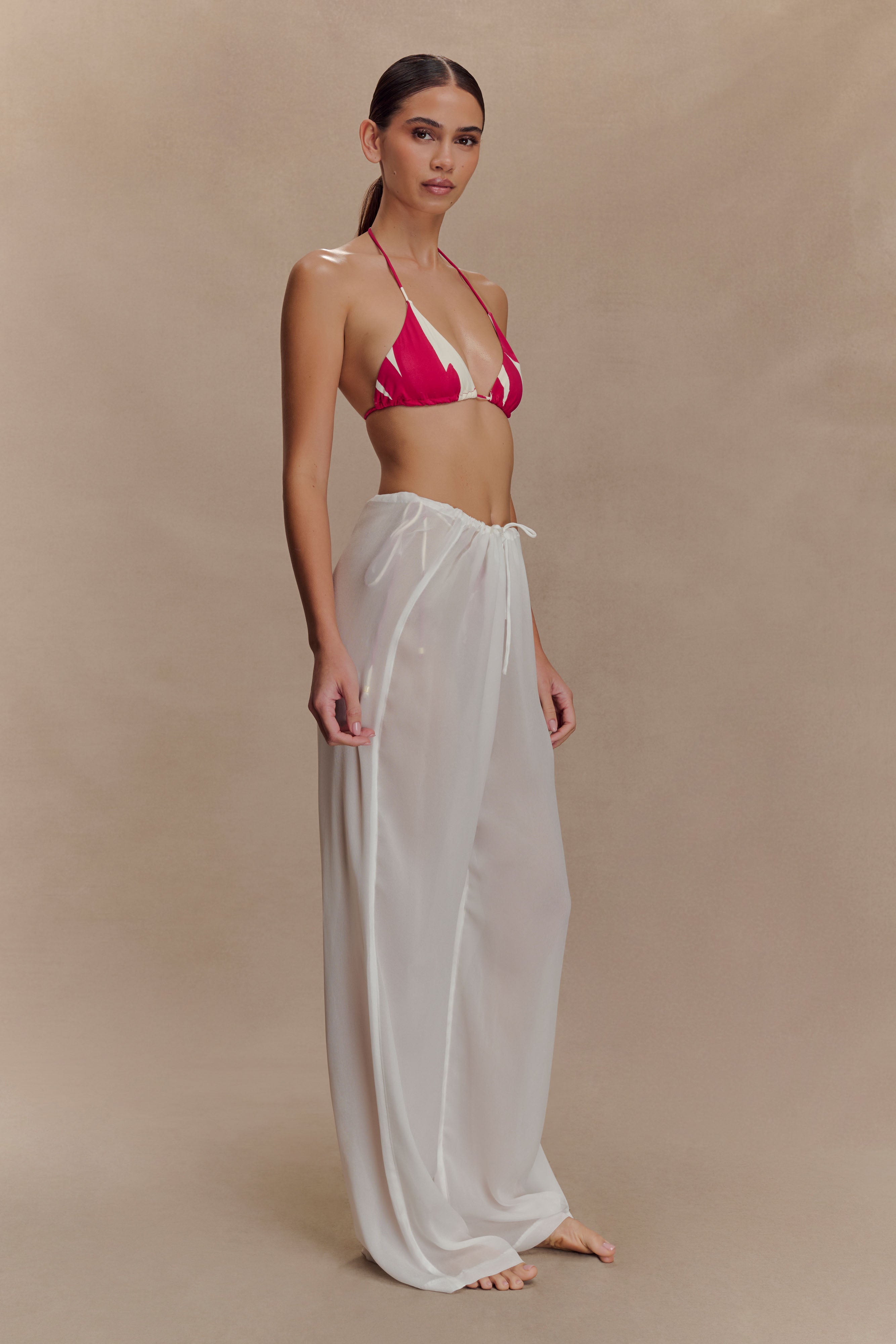 Sheer Straight Leg Pants for Effortless Layering | Tonya Ivory