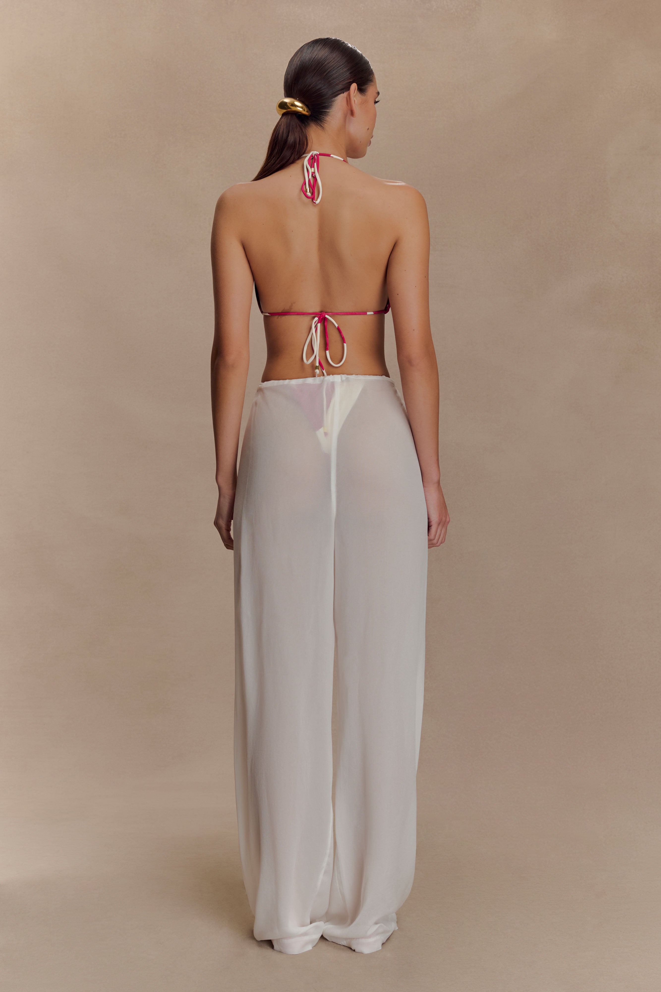 Sheer Straight Leg Pants for Effortless Layering | Tonya Ivory