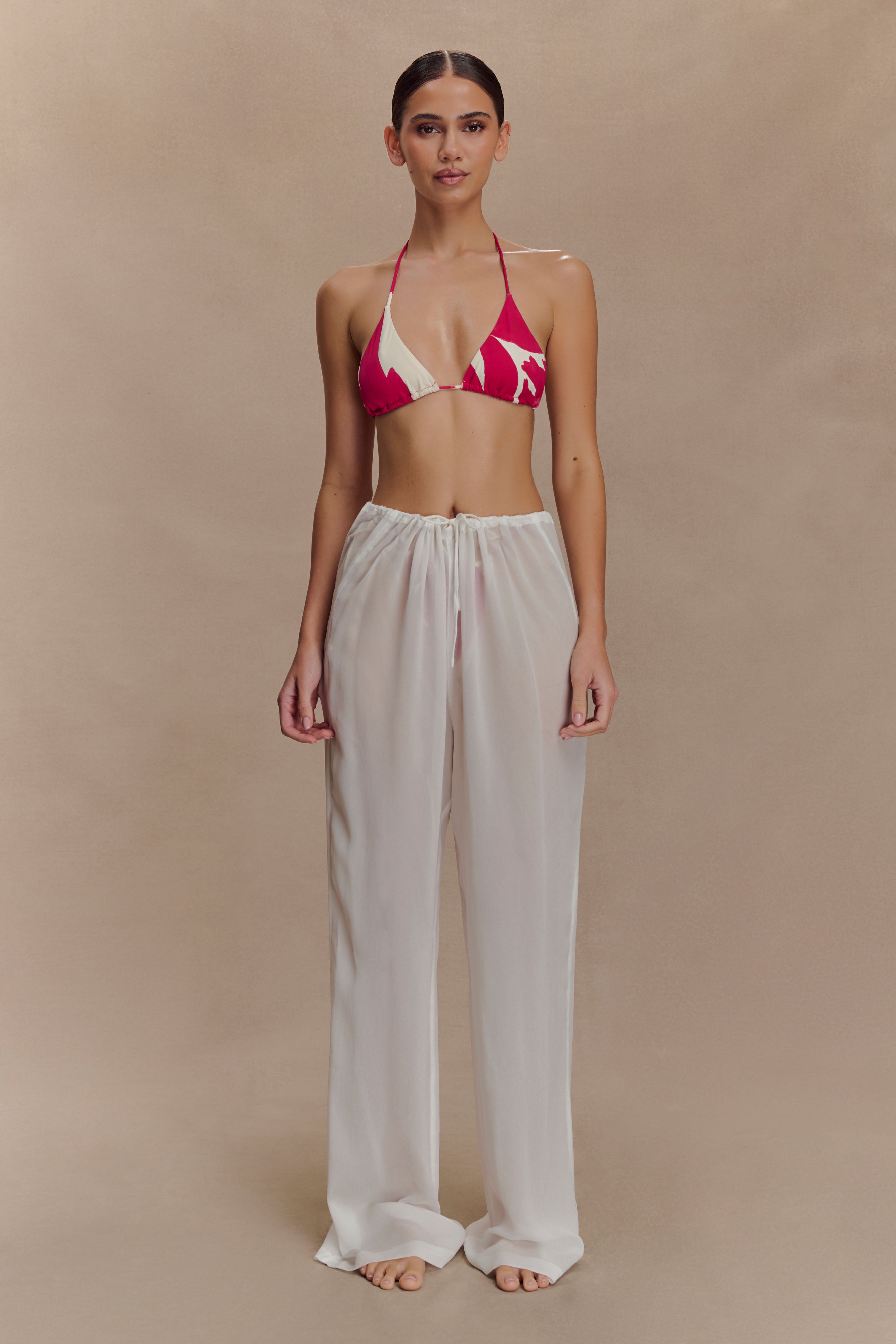 Sheer Straight Leg Pants for Effortless Layering | Tonya Ivory