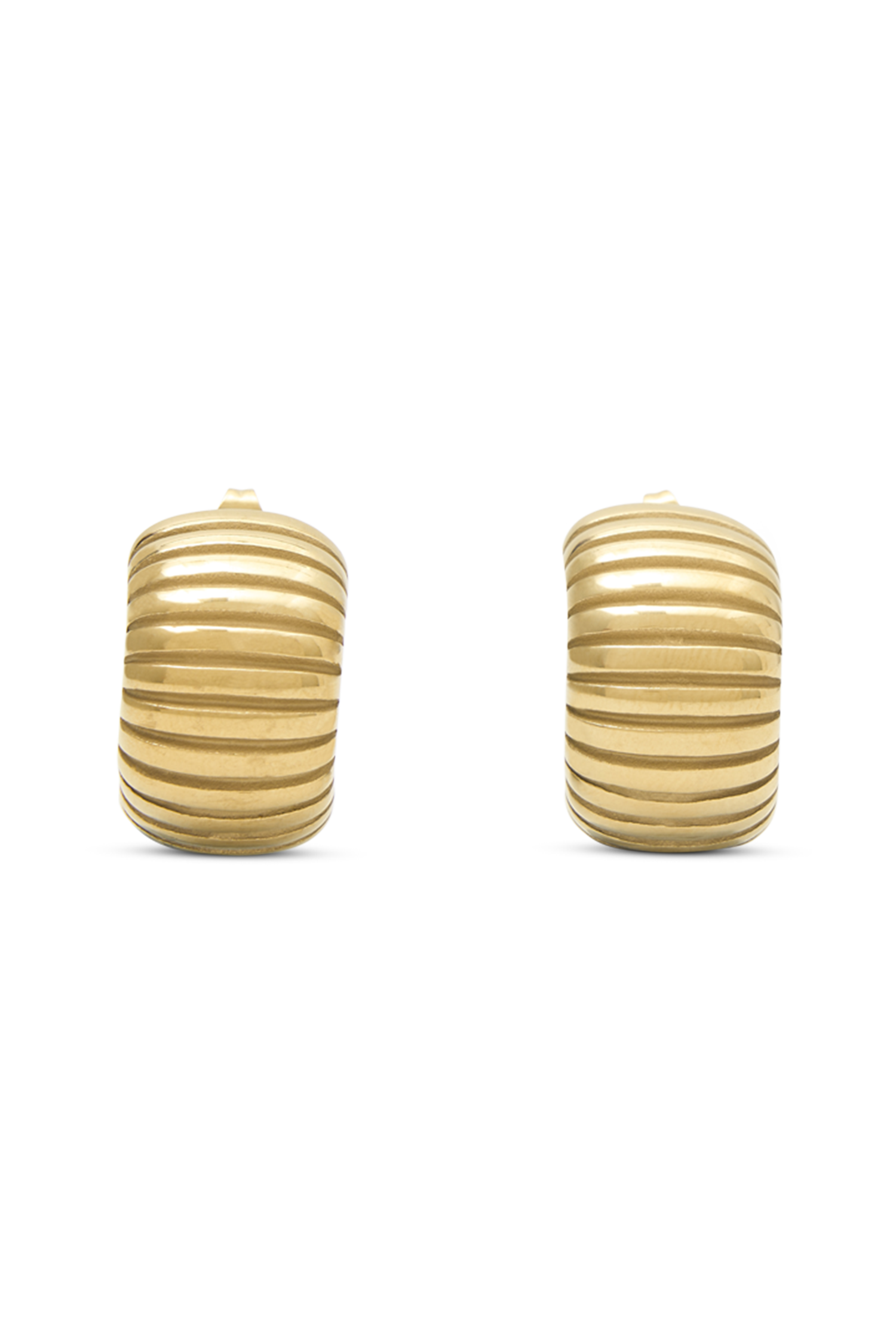 Textured Gold Hoop Earrings for Women | Amelia 18K Gold