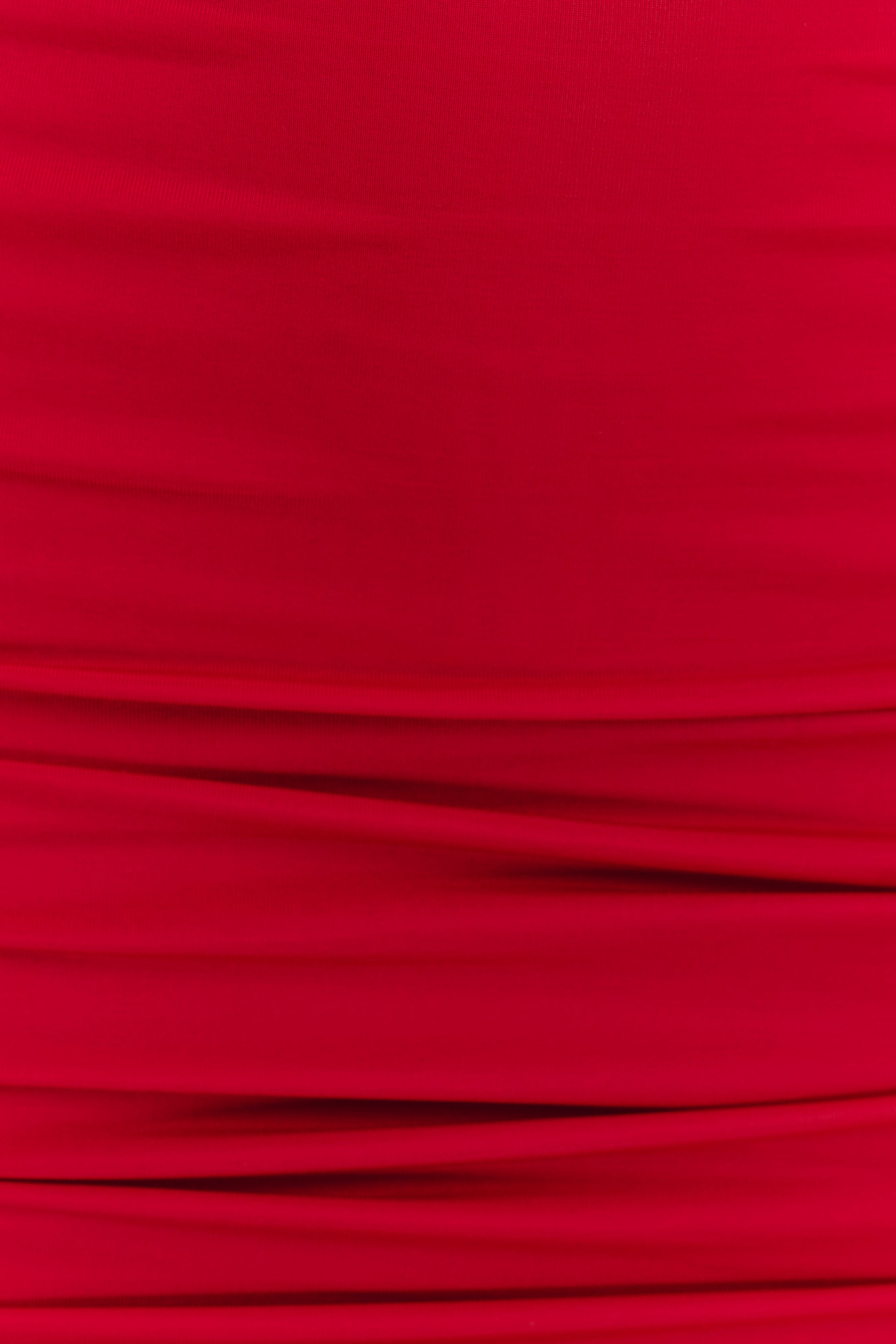 Slinky Halter Mini Dress with Open Back & Ruched Seams | Mariposa