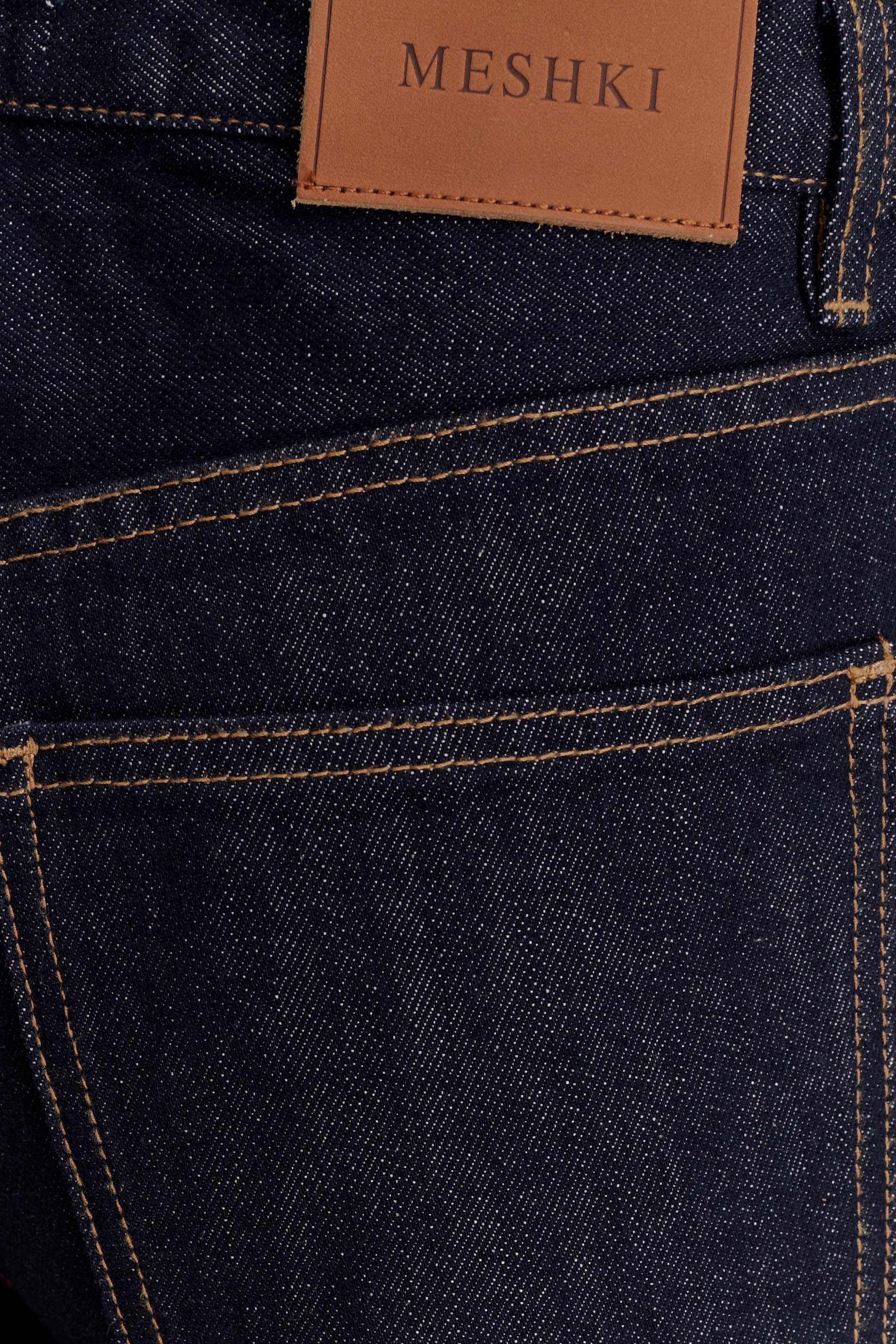 Mid Rise Straight Leg Jeans in Washed Indigo | Mannon Denim