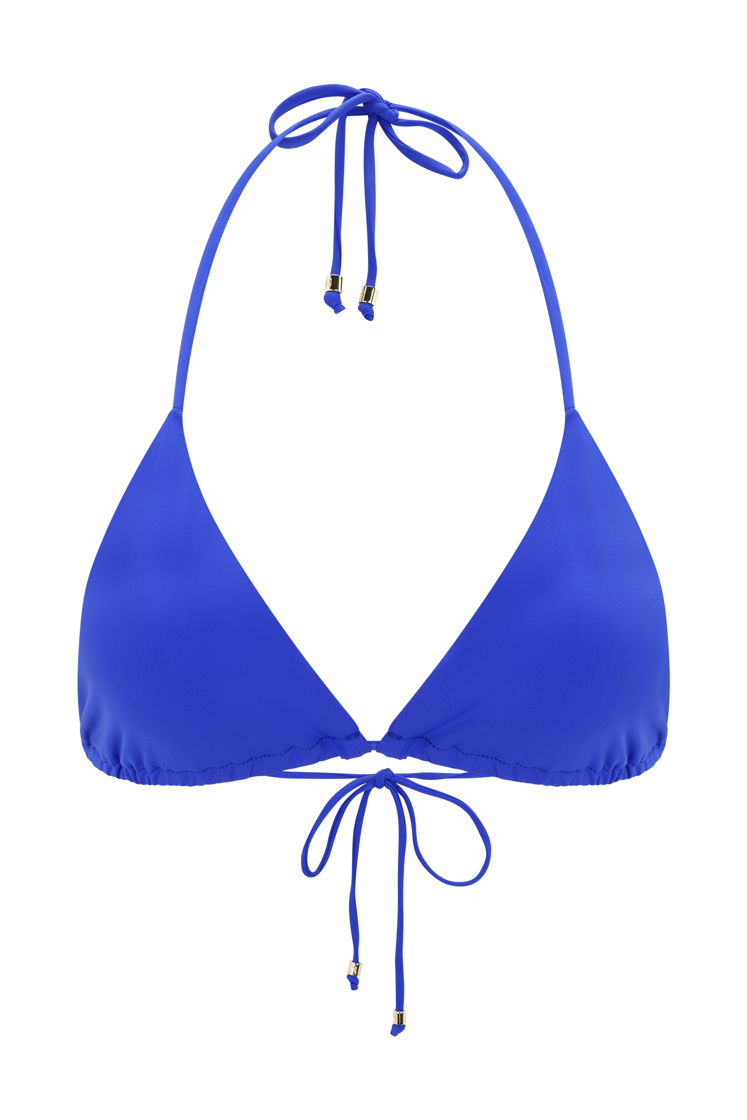 Adjustable Triangle Bikini Top with Halter Neck | Marquise Cobalt