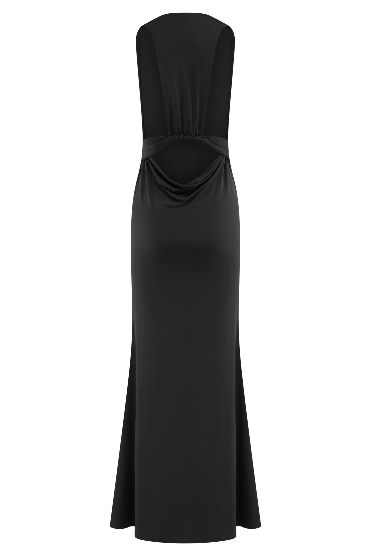 V Neck Maxi Dress with Racer Back & Fishtail Hem | Elke