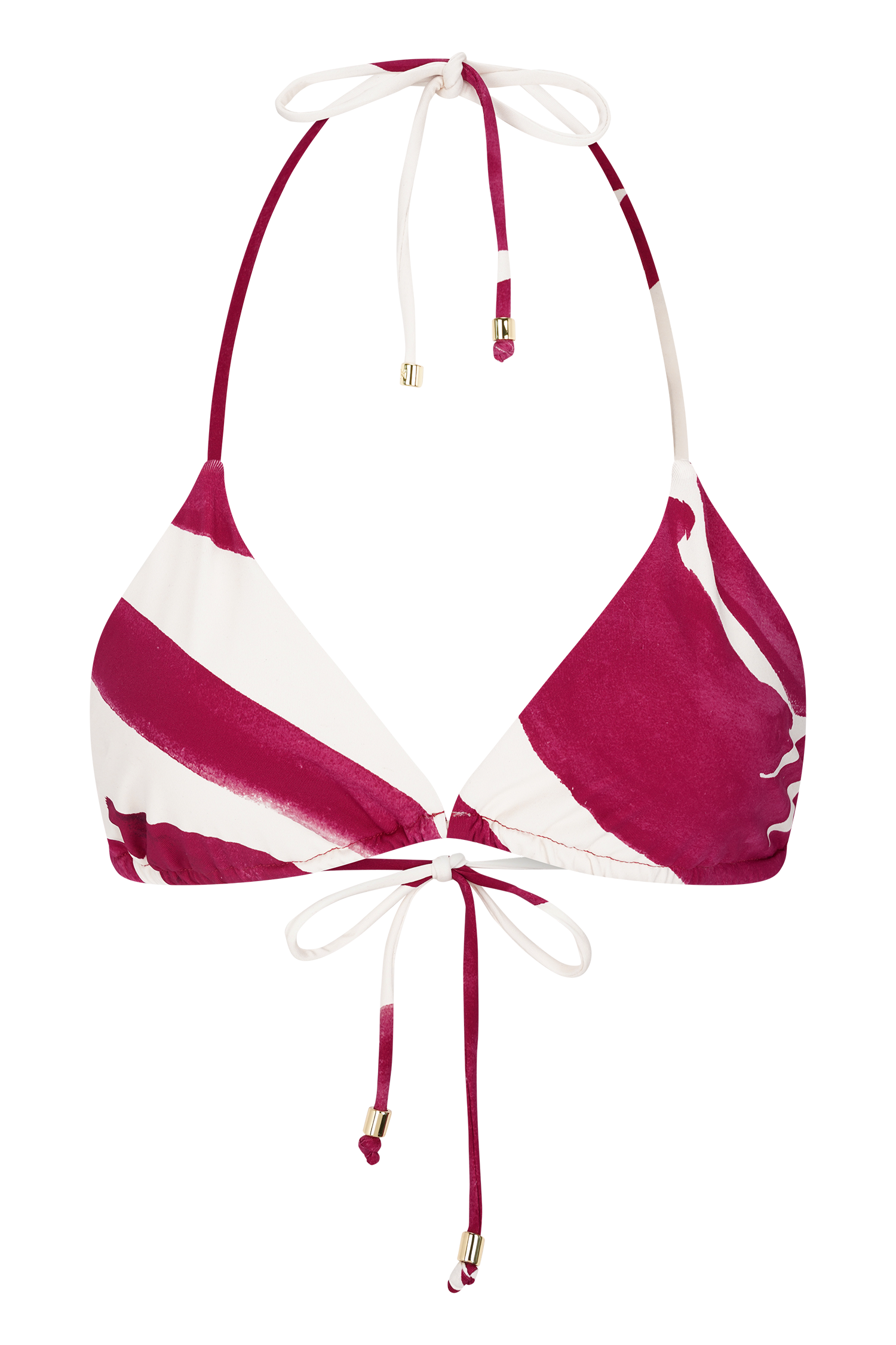 Triangle Bikini Top with Adjustable Ties | Marquise Dragonfruit Print