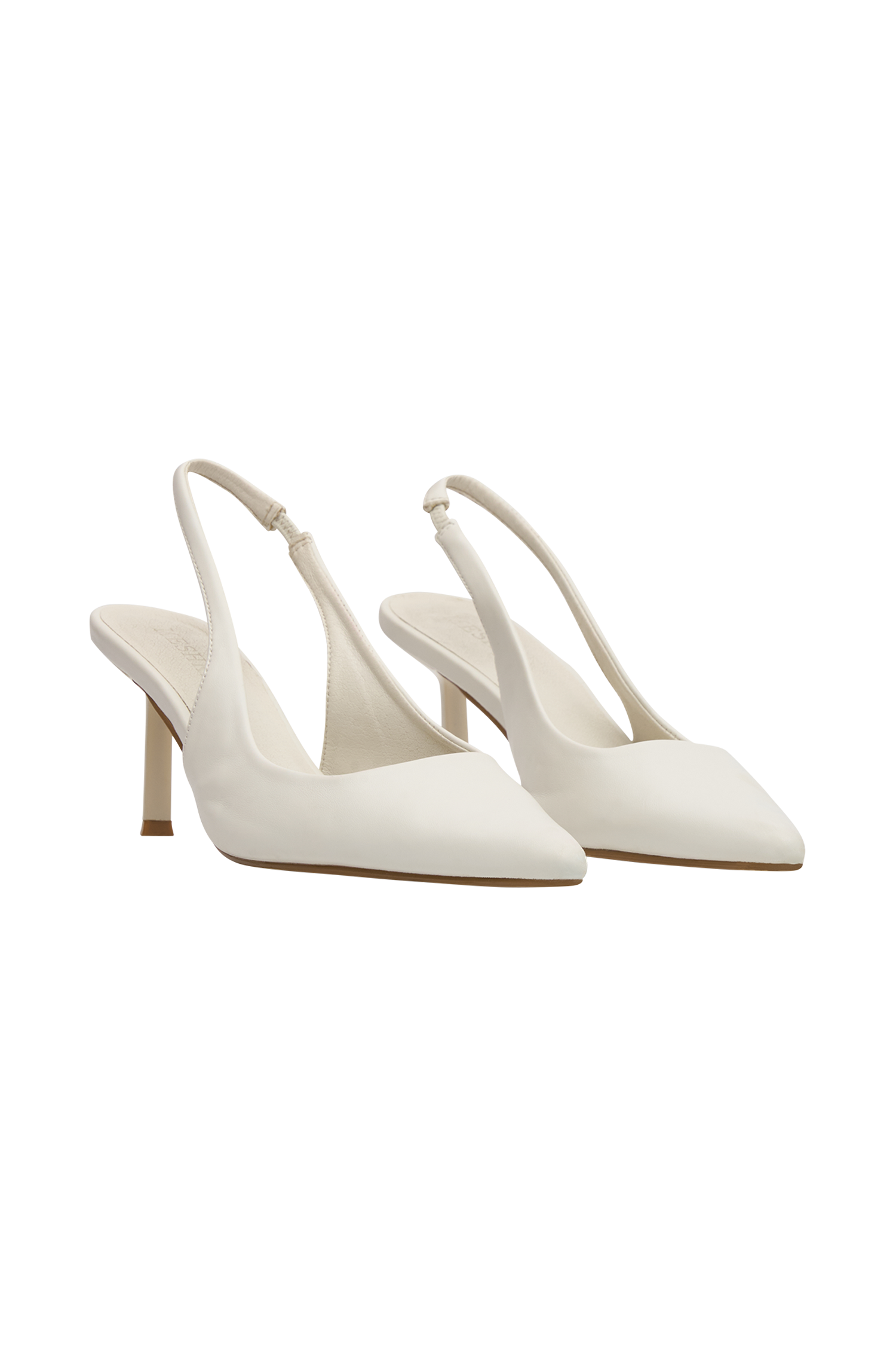 Pointed Toe Slingback Heels with Elastic Straps | Dasha Ivory
