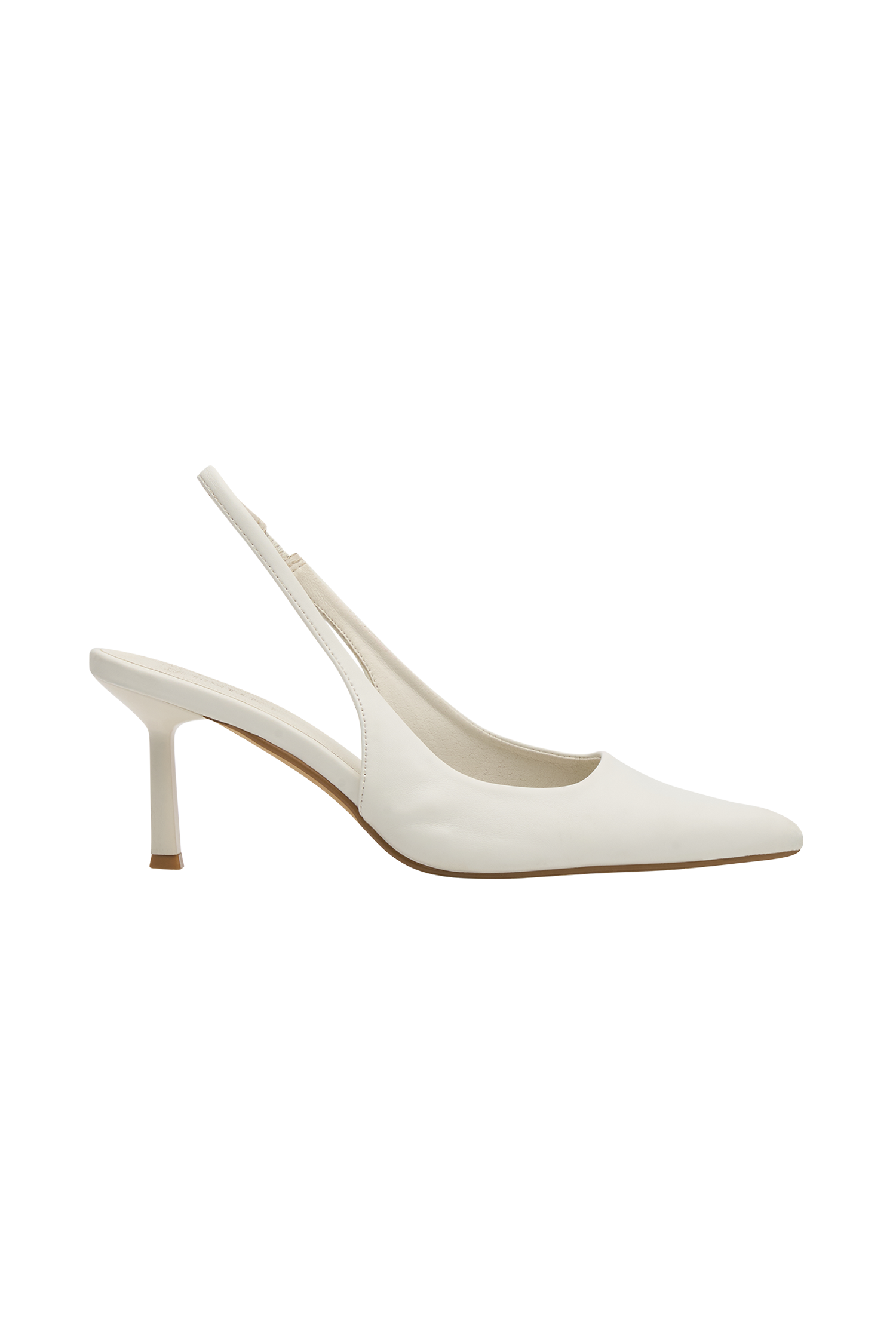 Pointed Toe Slingback Heels with Elastic Straps | Dasha Ivory