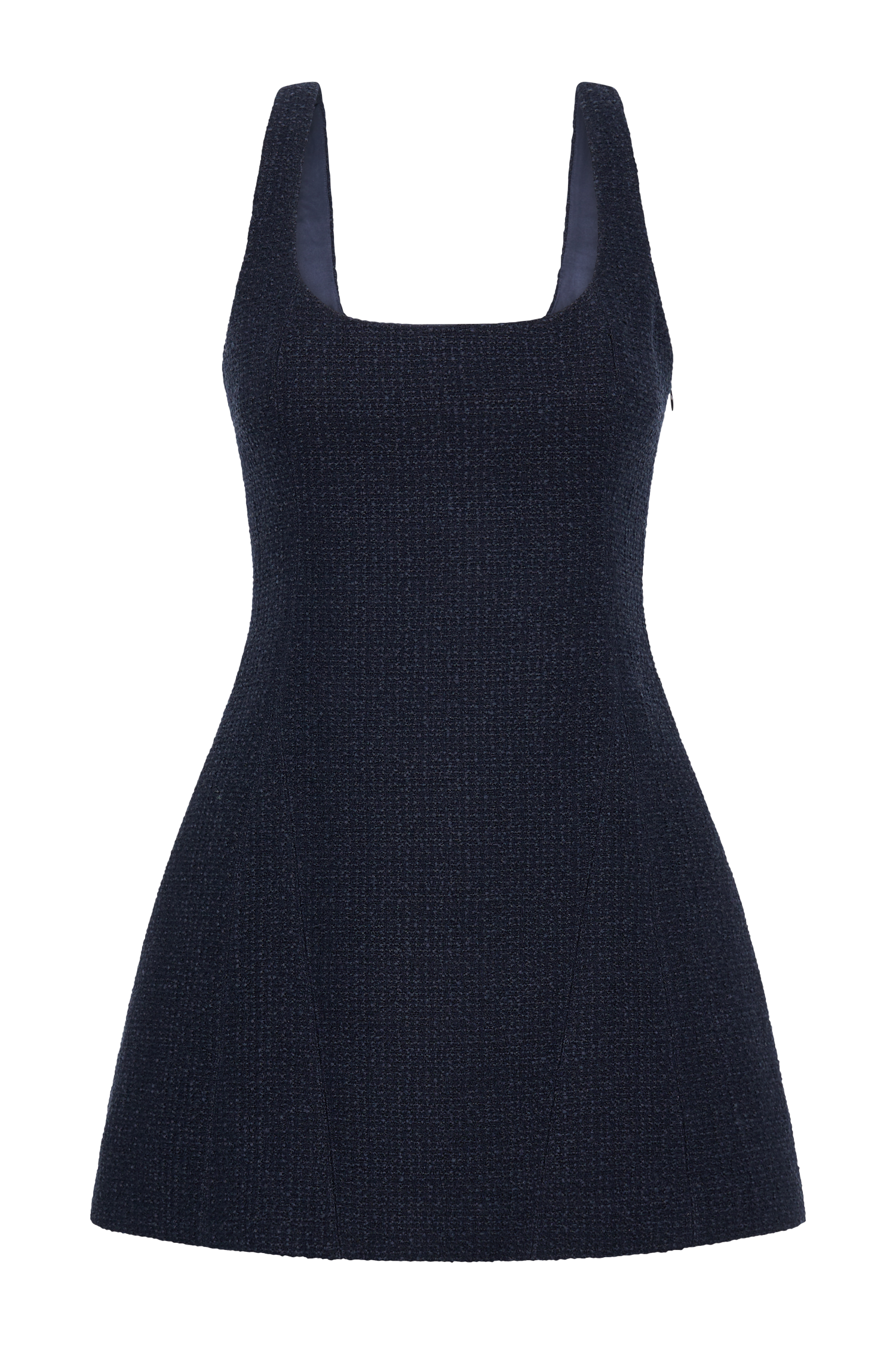 Boucle Mini Dress with Square Neckline & Bubble Skirt | Beth