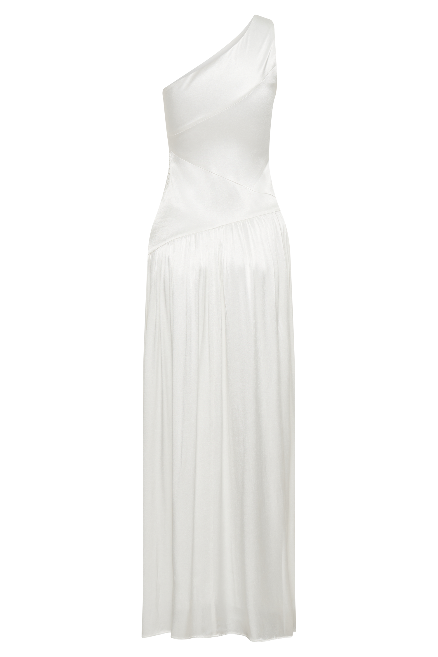 One Shoulder Pleated Maxi Dress for Special Occasions | Jenna Ivory