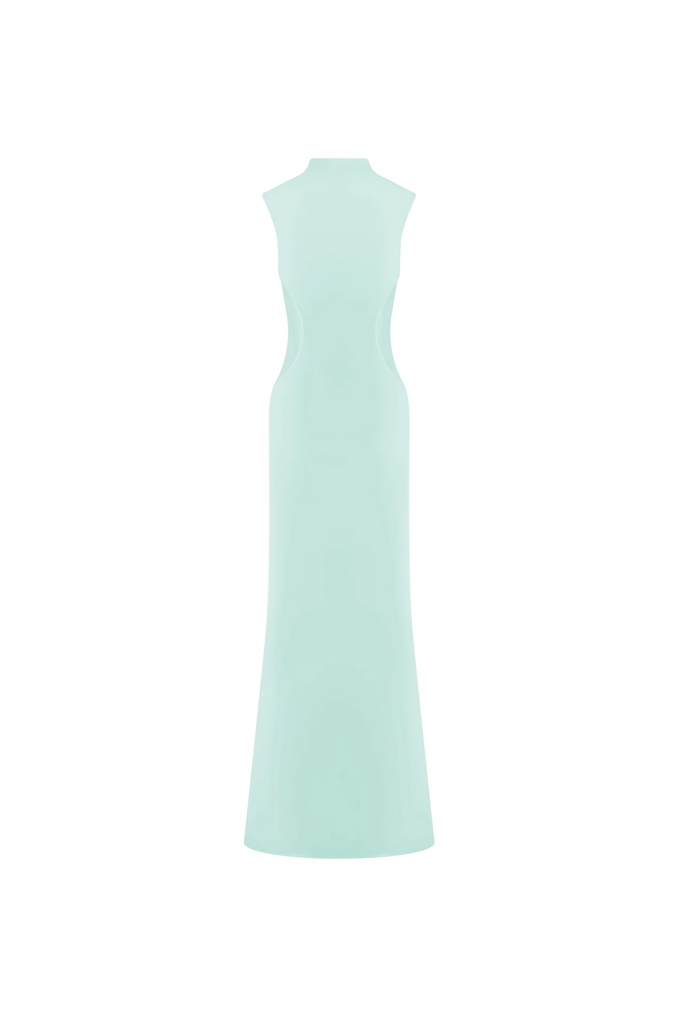 Bodycon Maxi Dress with Mesh Panels & Grown-On Neckline | Massie
