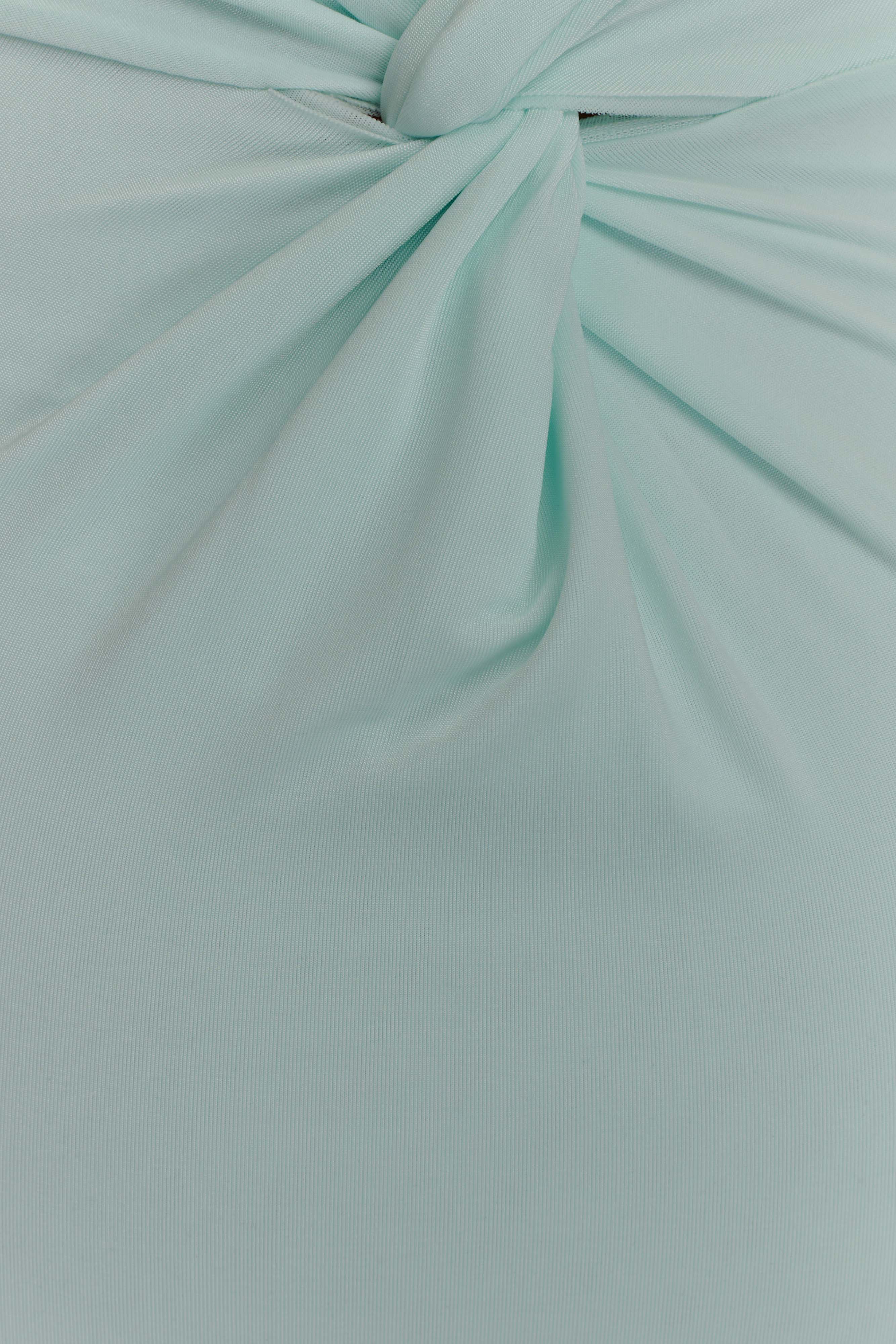 Elegant Halter Maxi Dress with Ruched Detail & Low Back | Elyna