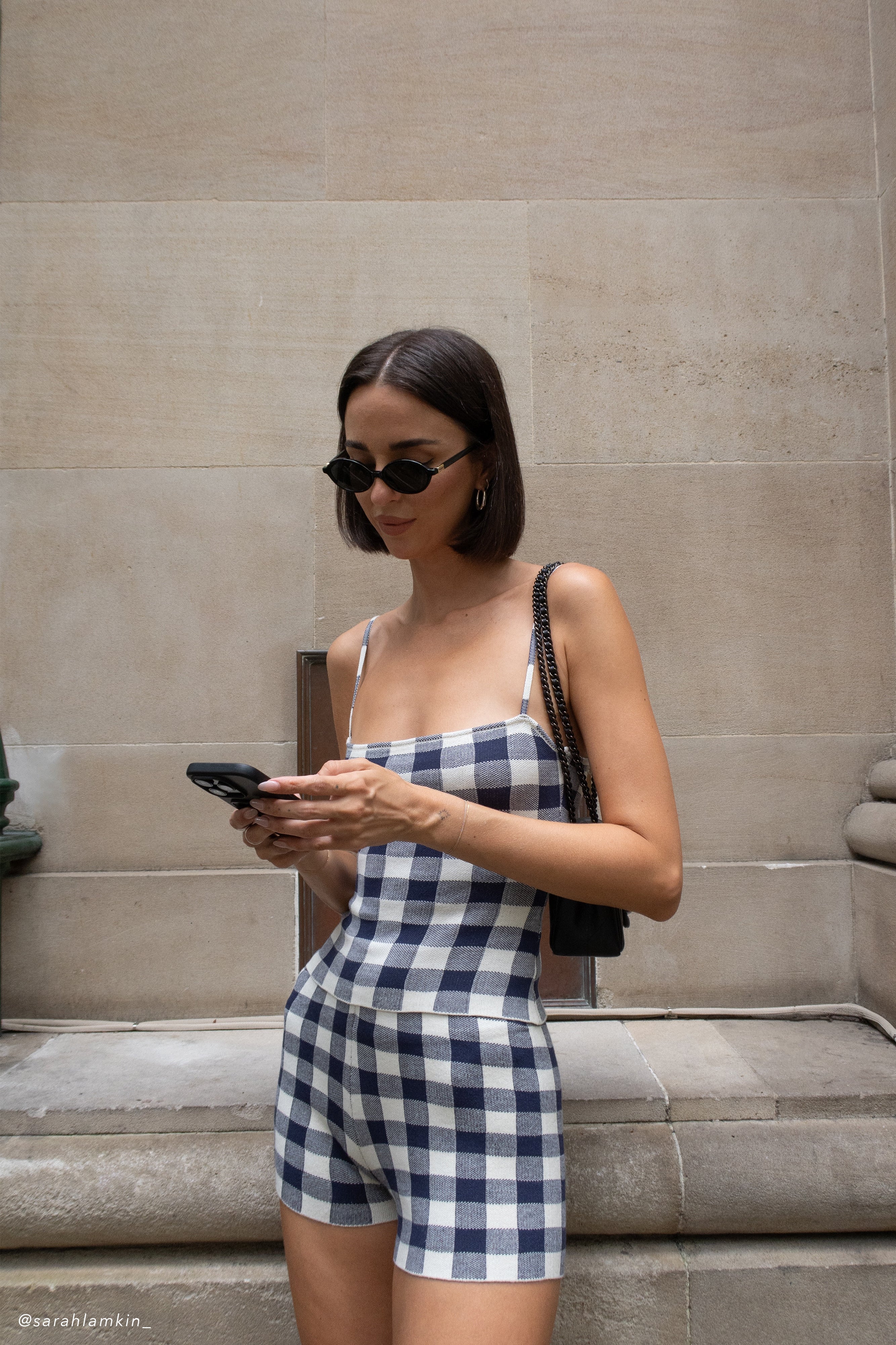 Sleeveless Knit Top with Spaghetti Straps & Longline Silhouette | Marcie