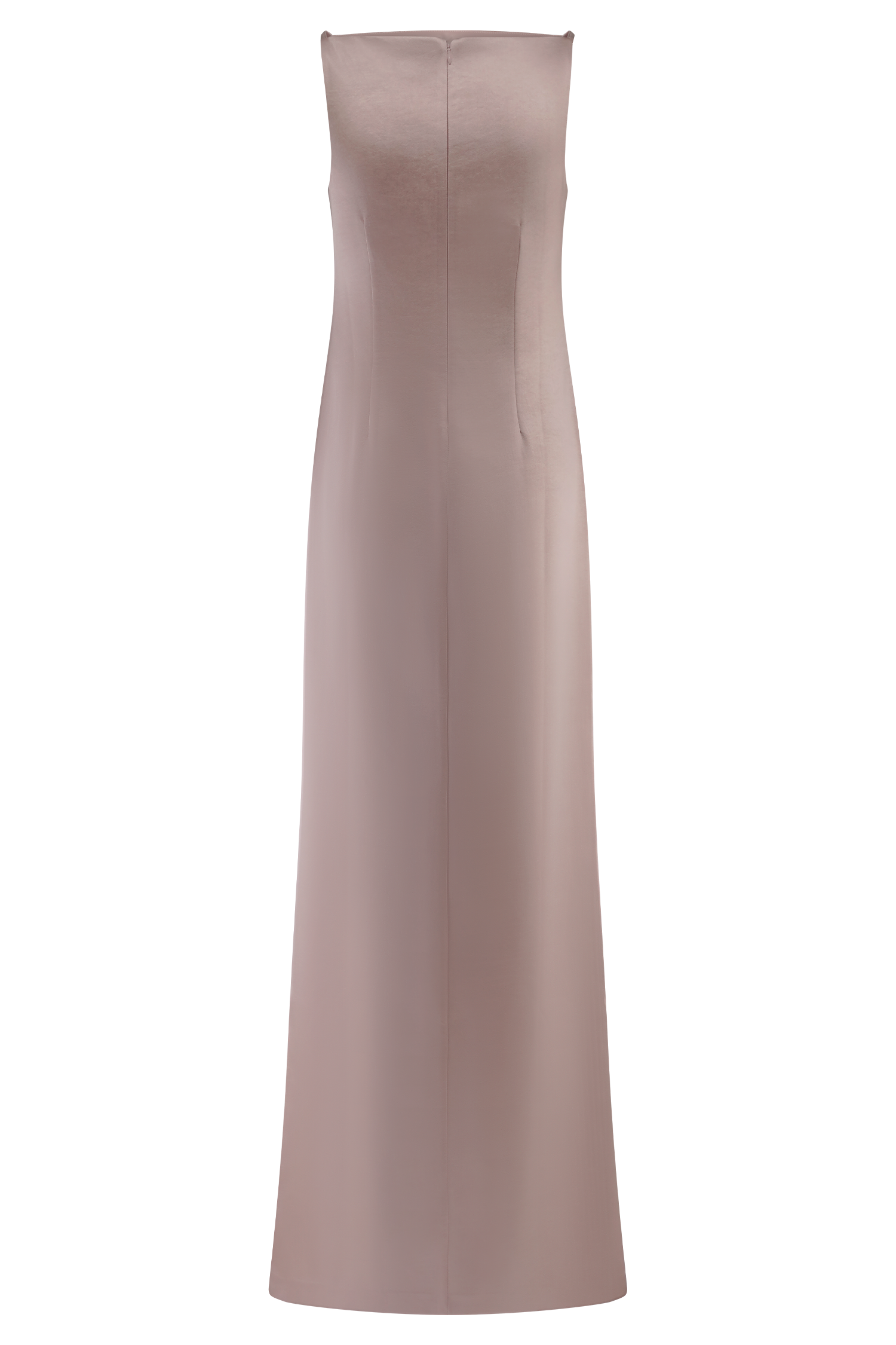 Satin Maxi Dress with Side Split for Formal Occasions | Violet
