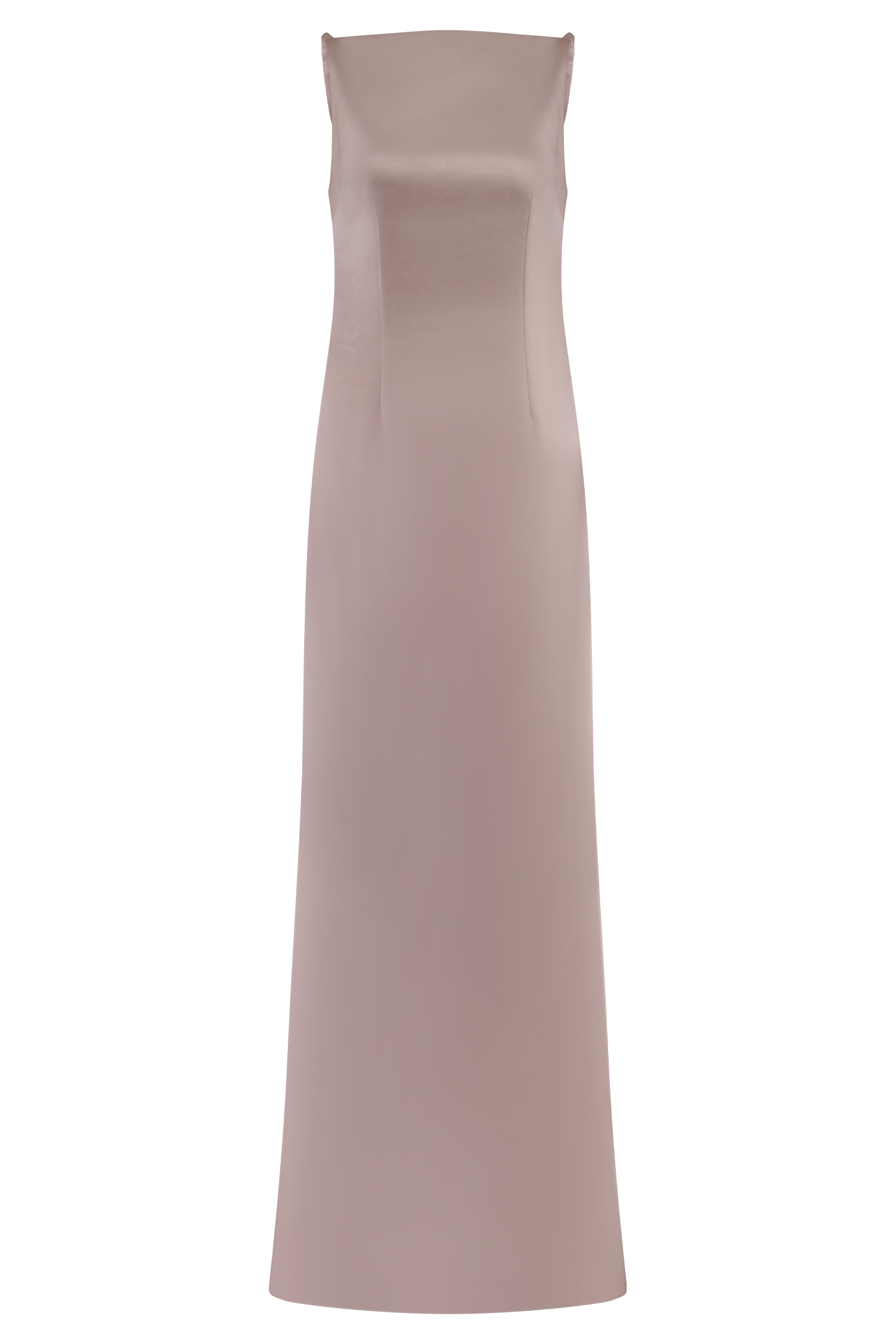 Satin Maxi Dress with Side Split for Formal Occasions | Violet