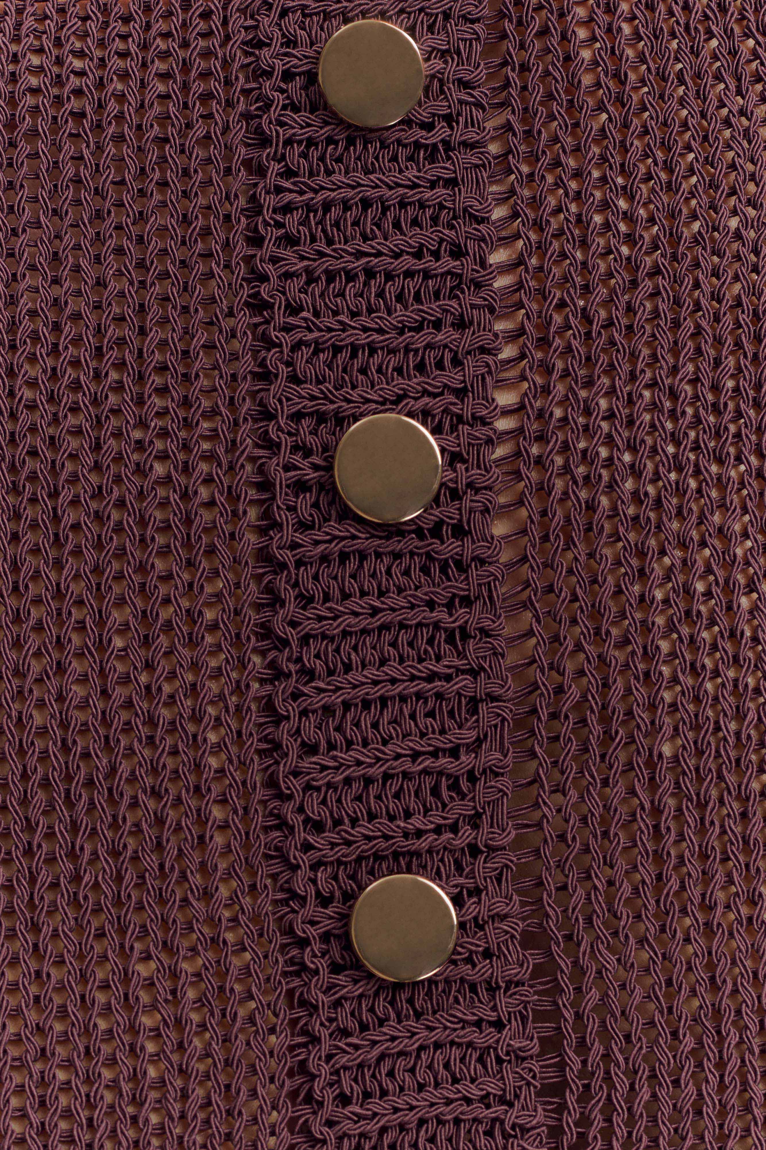 Knit Frill Cardigan with Ruffled Hems & Shell Buttons | Eleanor