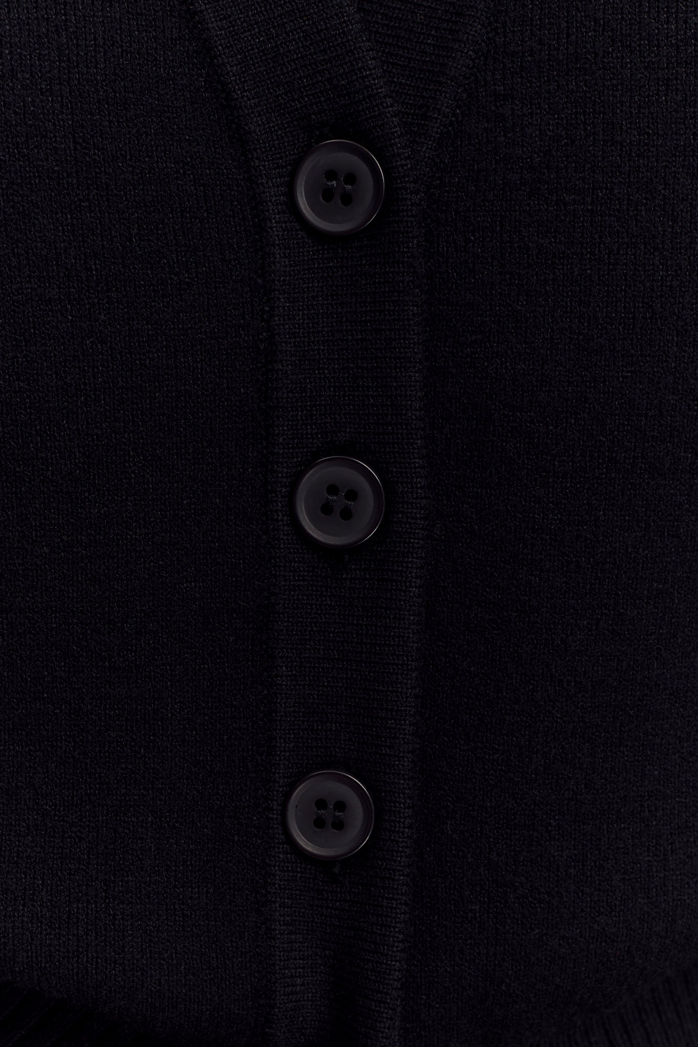 Oversized Button Cardigan for Women - Black | Alexia