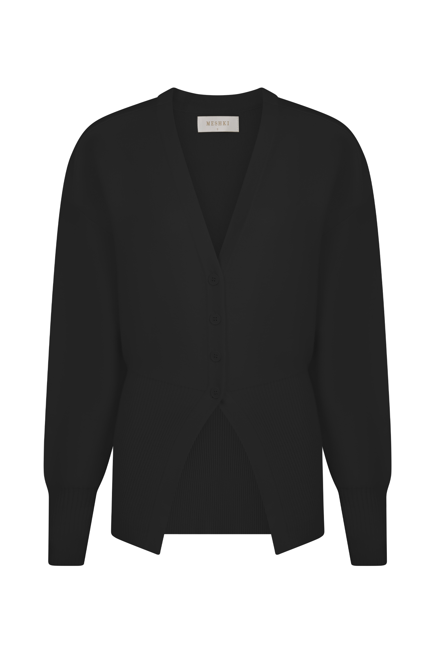 Oversized Button Cardigan for Women - Black | Alexia