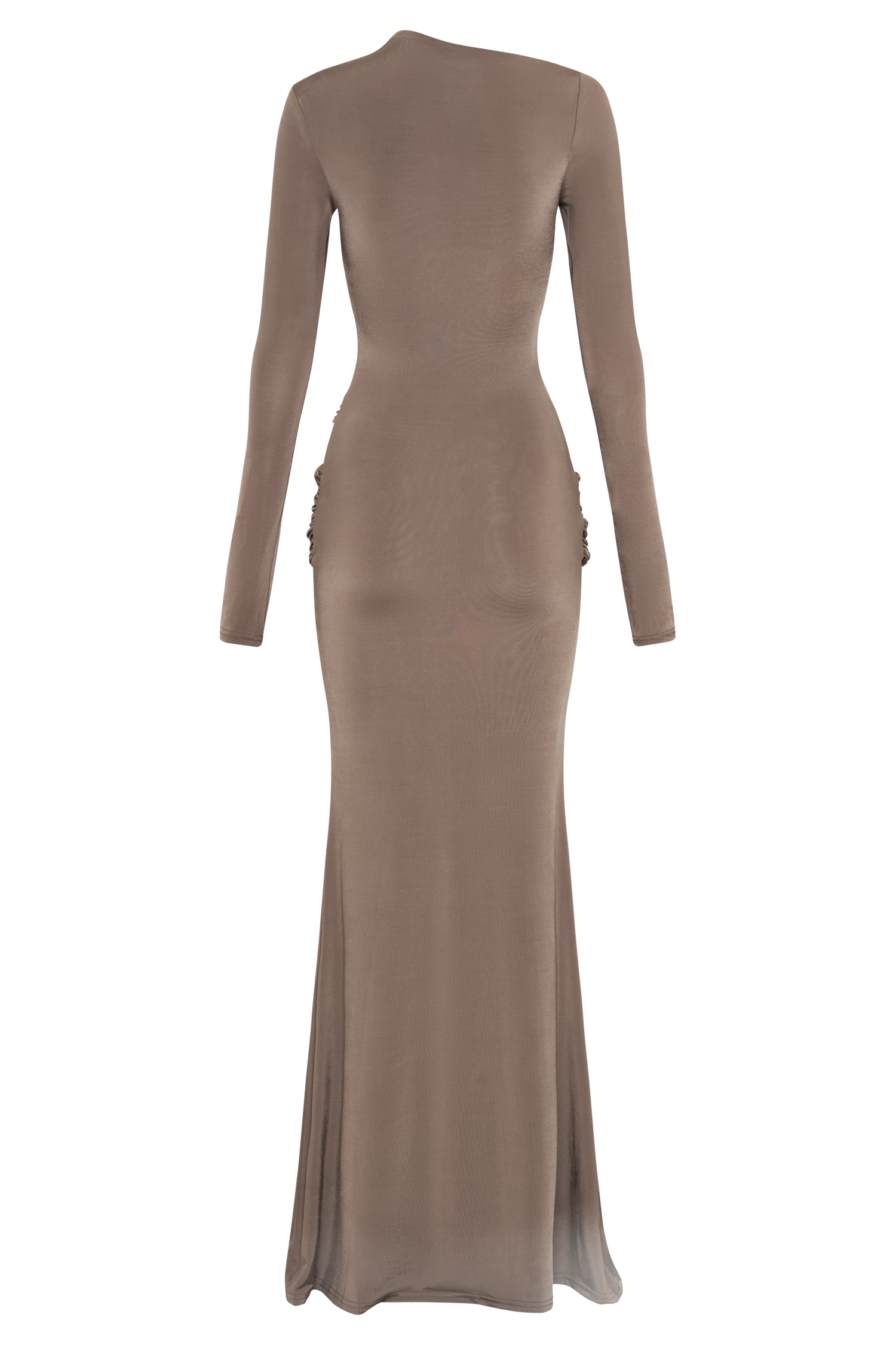Elegant Long Sleeve Slinky Maxi Dress for Formal Events | Halcyon