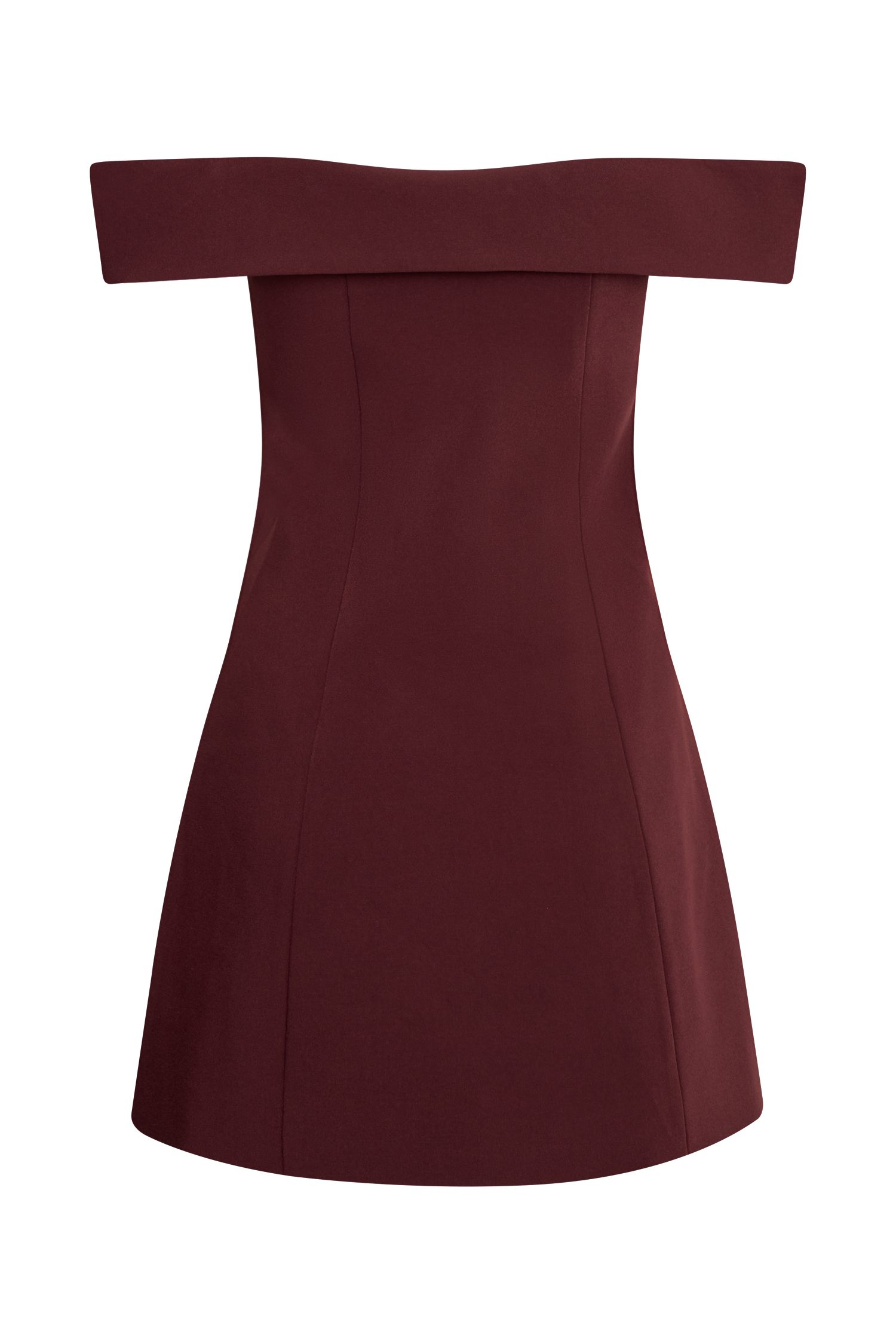 Off Shoulder Mini Dress with Bardot Neckline | Noelle Suiting Dress